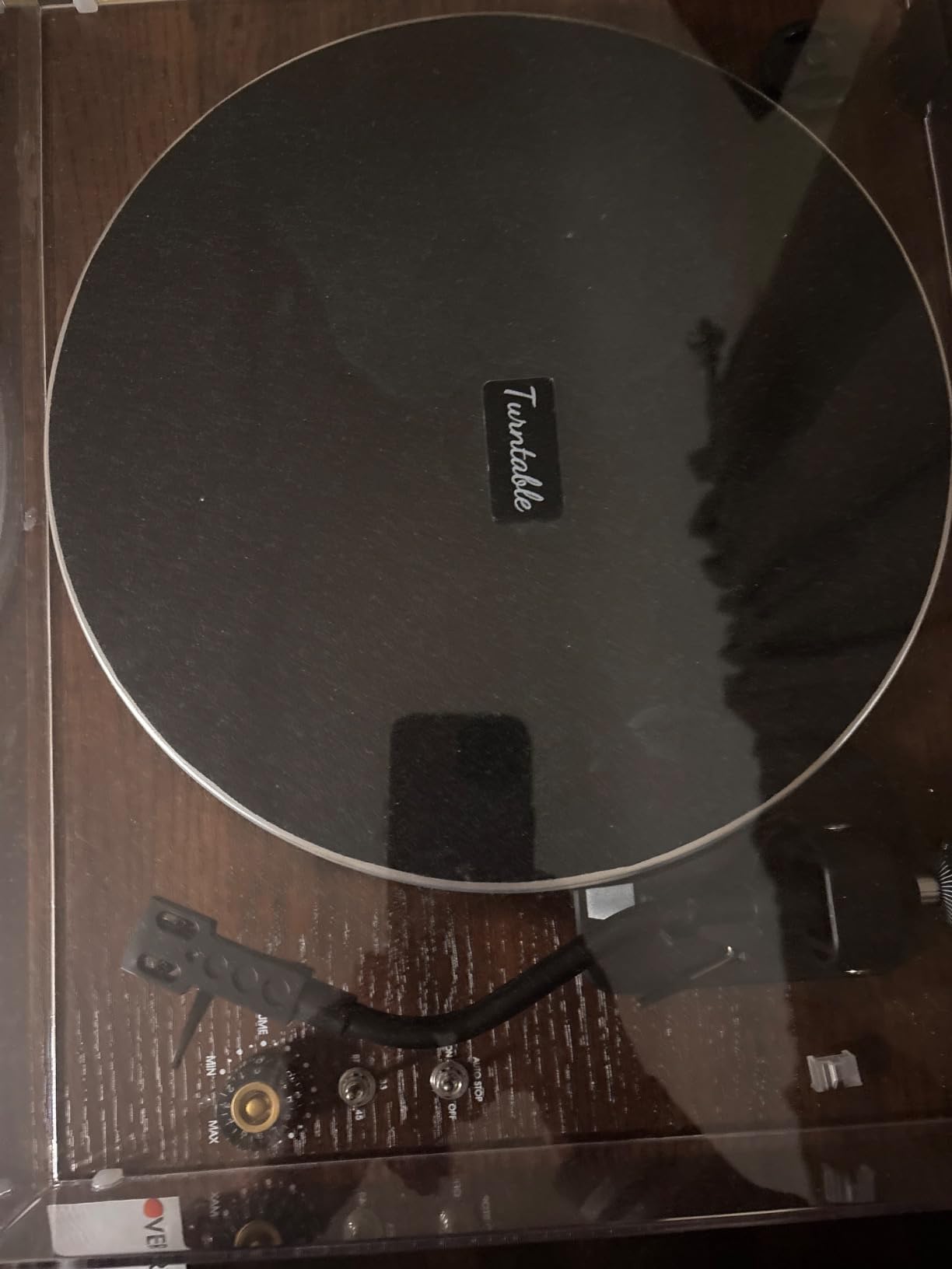 Seasonlife® All-in-One Record Player with 4 Speakers & Bluetooth, Brown customer photo 1