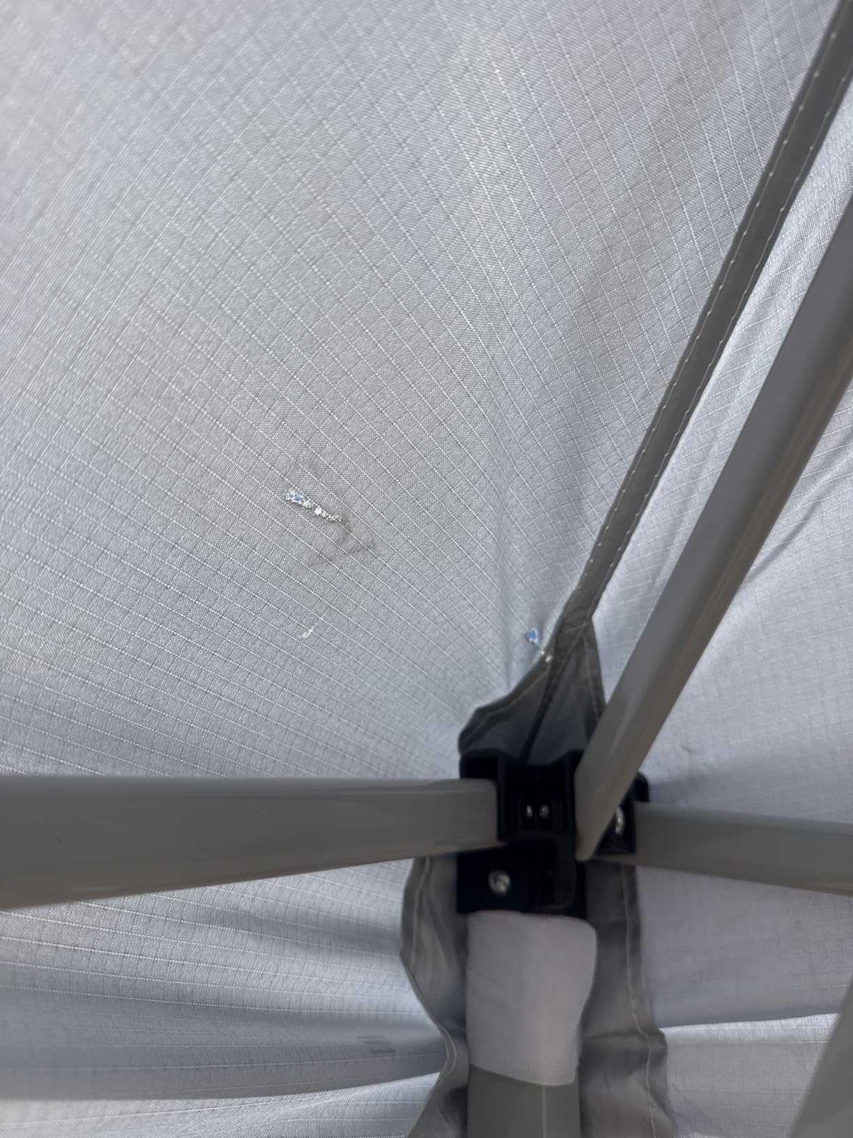 CROWN SHADES Canopy Tent 10x10 Pop Up Canopy with Side Pockets, Grid White customer photo 1