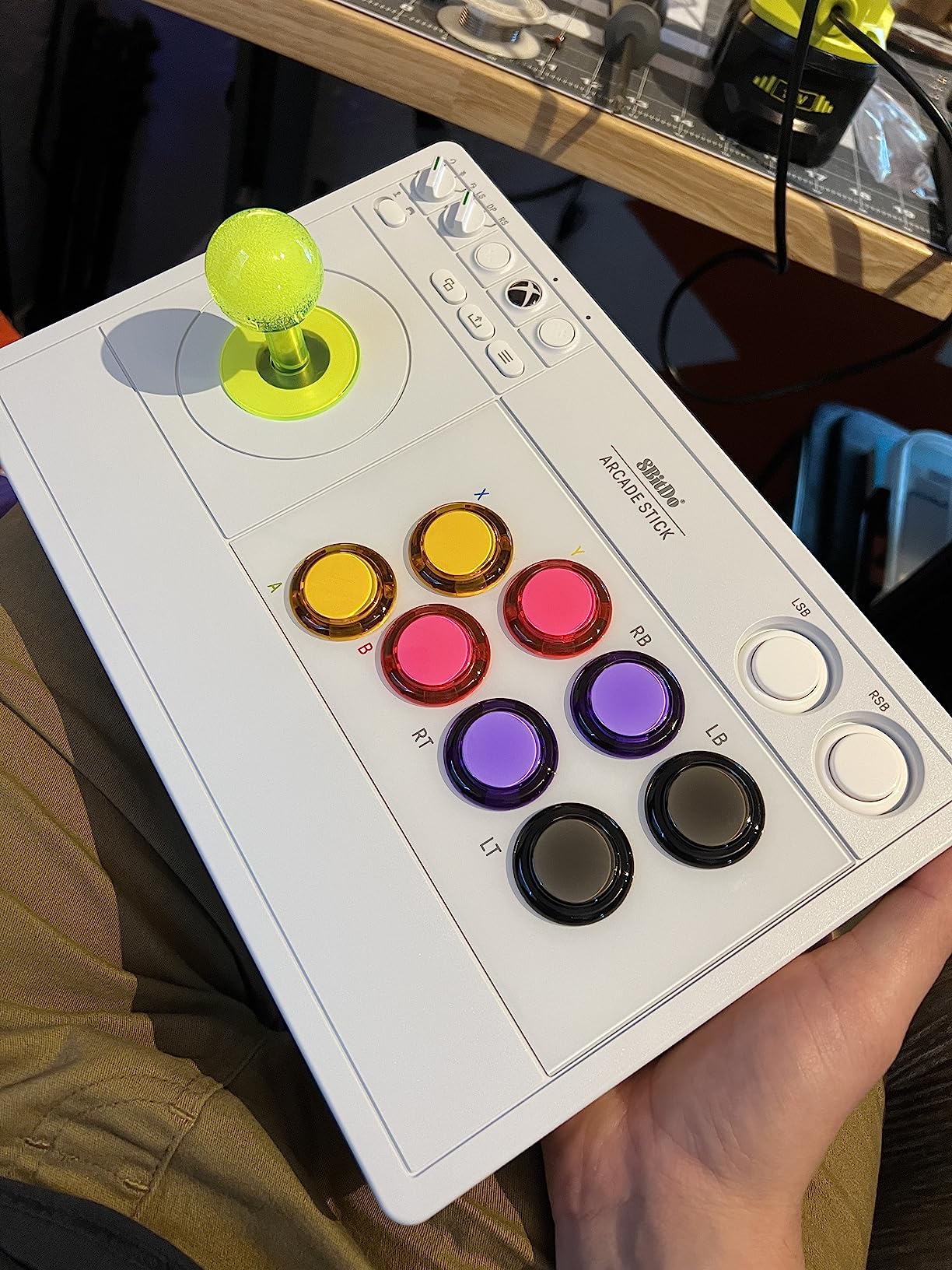 8Bitdo Arcade Stick for Xbox Series X|S, Xbox One and Windows 10, Arcade Fight Stick with 3.5mm Audio Jack - Officially Licensed (Black) customer photo 1