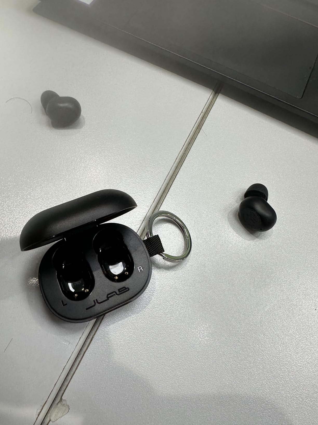 JLab JBuds Mini True Wireless Earbuds, Bluetooth Multipoint, Charcoal Black customer photo 1