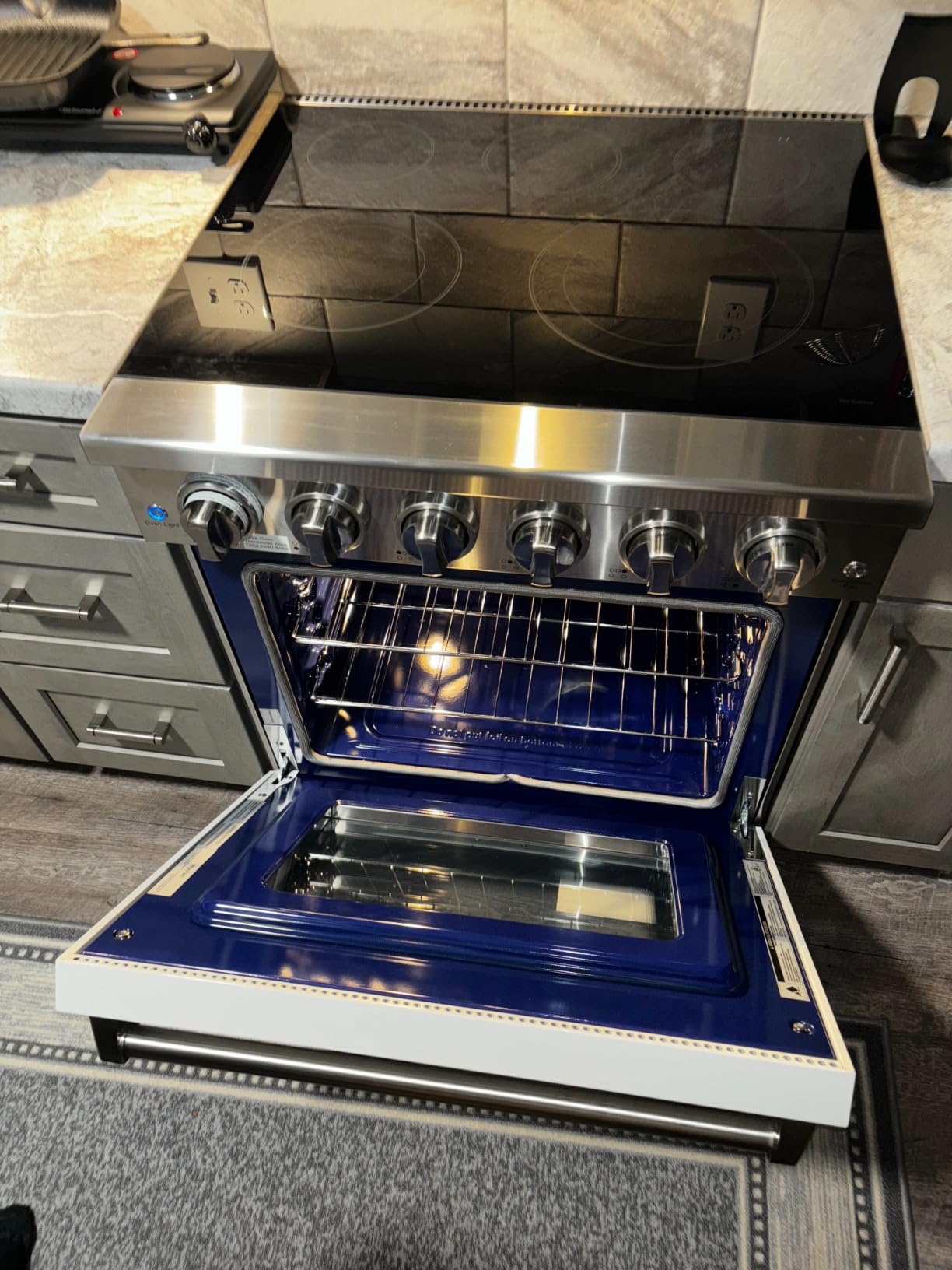 KOSTCH 30 inch Professional Electric Range with 5 Heating Elements Cooktop, 4.55 Cu. Ft. Convection Oven Capacity, Smooth Glass Top, in Stainless Steel customer photo 2