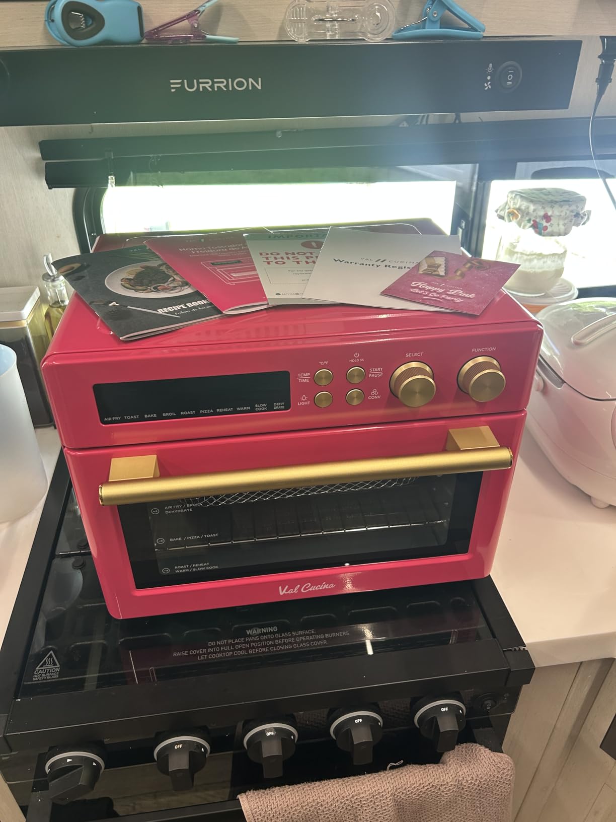 VAL CUCINA 26.3 QT Infrared Air Fryer Toaster Oven Combo, 10-in-1 customer photo 1