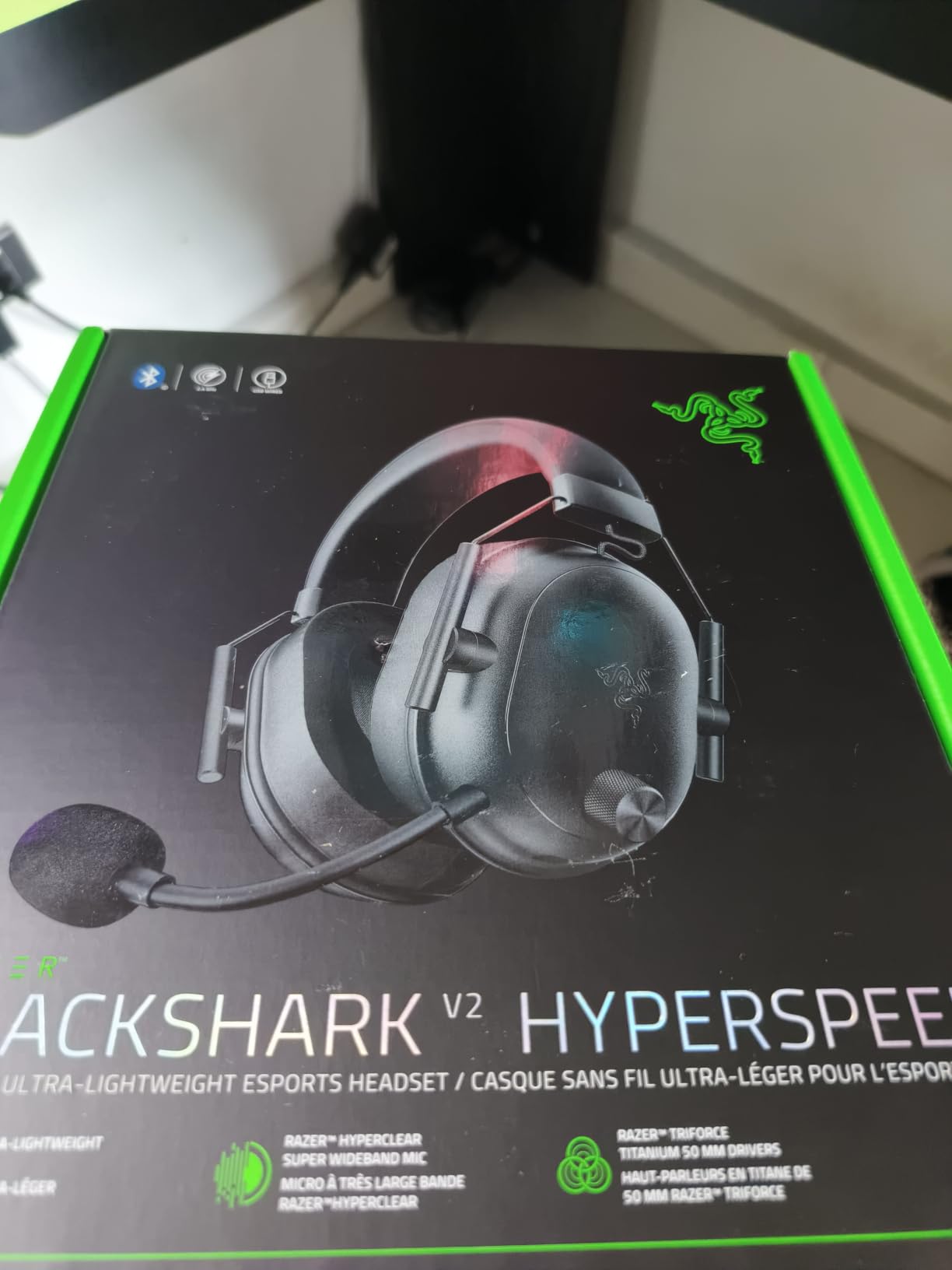Razer BlackShark V2 HyperSpeed Wireless PC Gaming Headset, 2.4GHz, Black customer photo 2