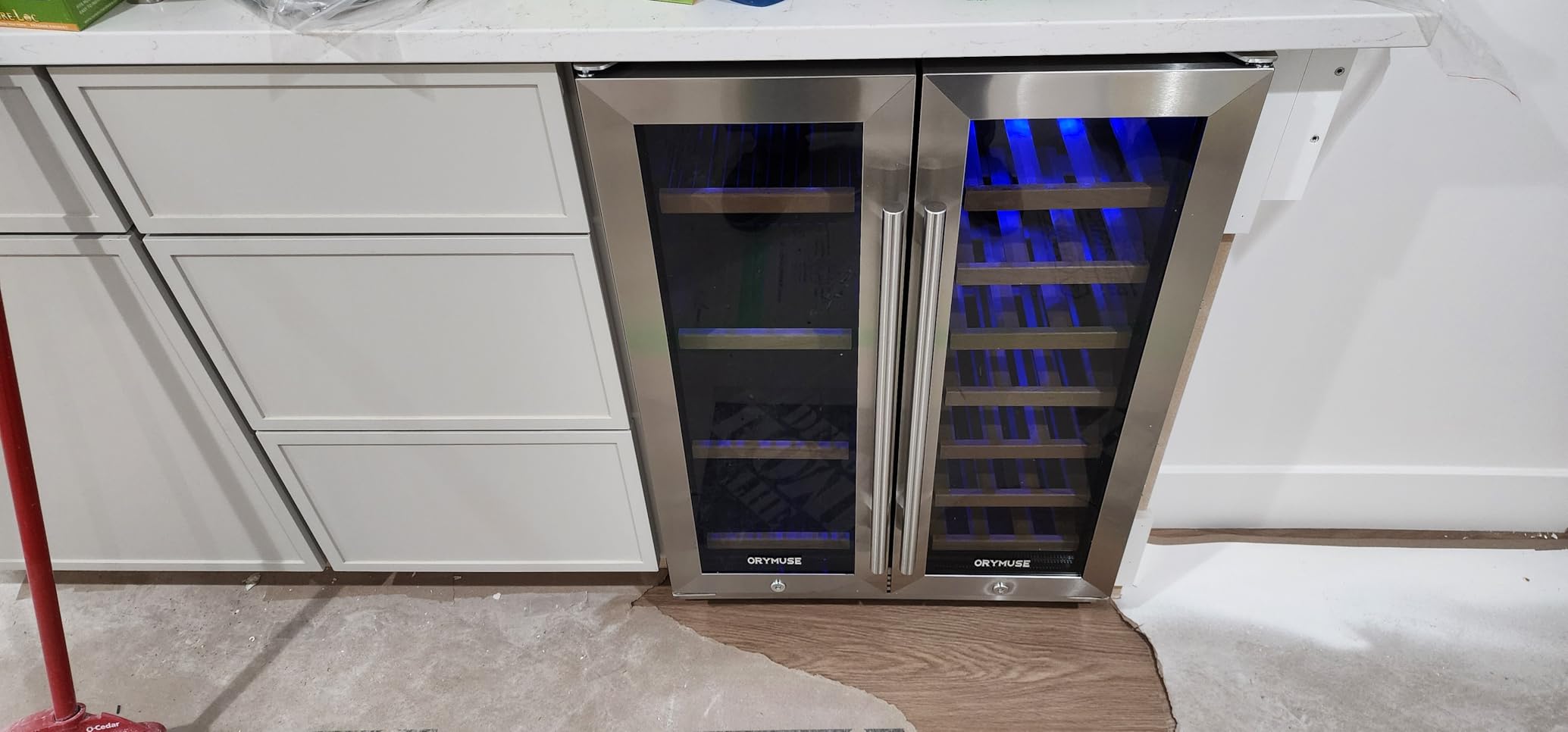 ORYMUSE 180 Bottle Wine Fridge, 24 Inch Built-In Wine Cooler customer photo 1