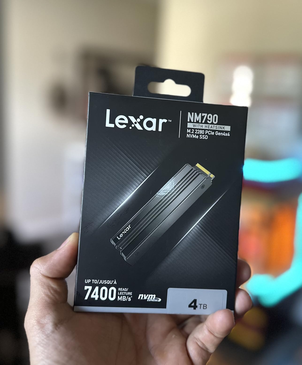 Lexar 2TB NM790 NVMe SSD w/Heatsink, 7400/6500 MB/s, M.2 2280, PCIe Gen 4x4 customer photo 1