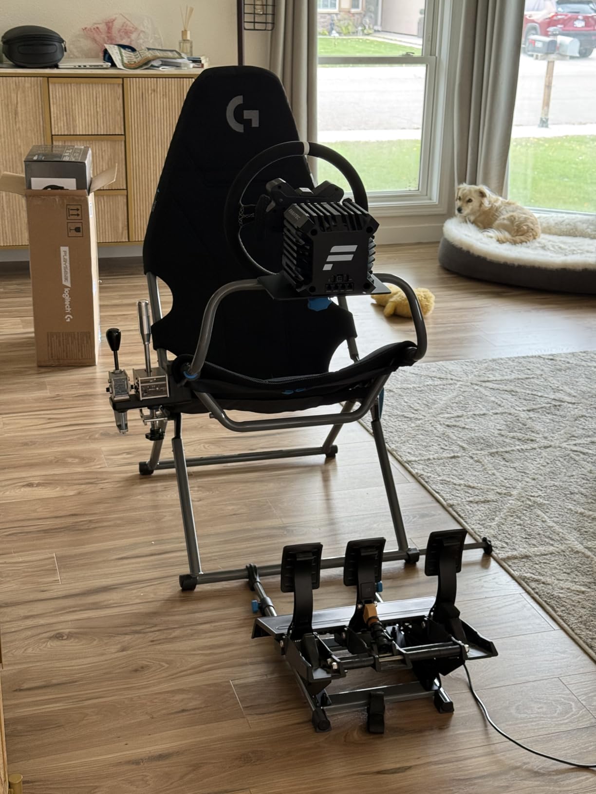 Playseat Challenge X - Logitech G Edition Sim Racing Cockpit Chair with Adjustable Racing Positions, ActiFit Breathable Material, Foldable and Lightweight Design, Shifter Mount Included customer photo 1