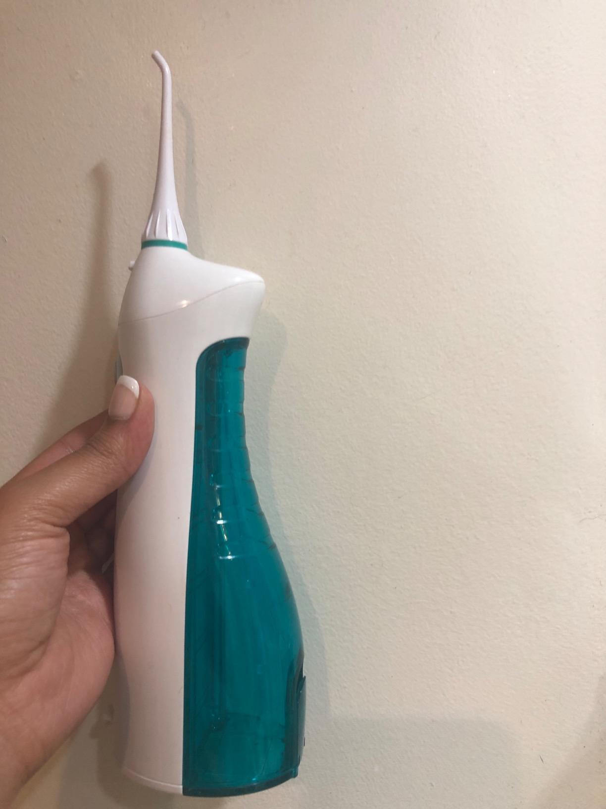 AquaSonic Home Dental Center Rechargeable Power Toothbrush & Smart Water Flosser - Complete Family Oral Care System - 10 Attachments and Tips Included - Various Modes & Timers (Black) customer photo 2
