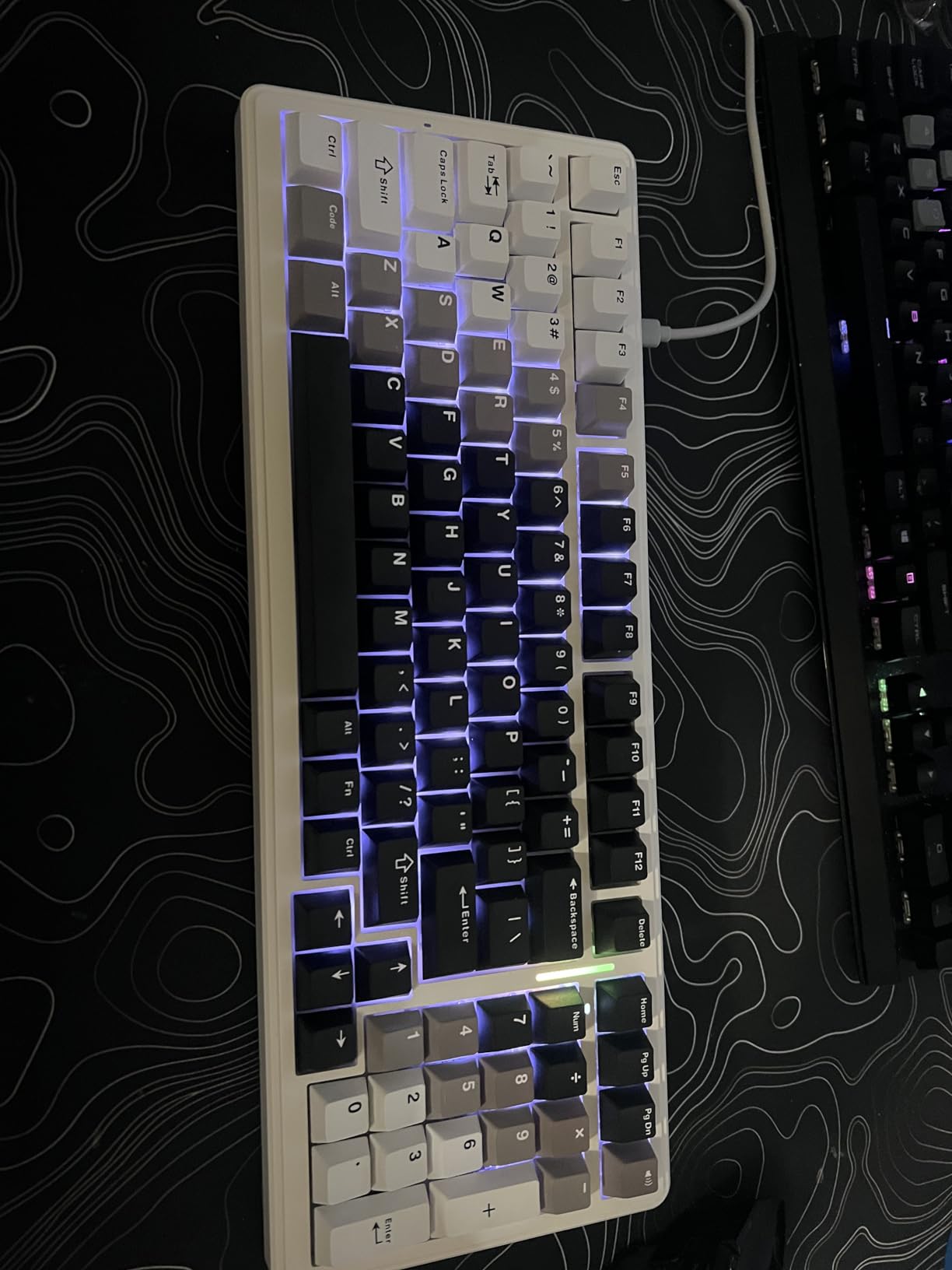 AULA F99 Wireless Mechanical Keyboard,Tri-Mode BT5.0/2.4GHz/USB-C Hot Swappable Custom Keyboard,Pre-lubed Linear Switches,RGB Backlit Computer Gaming Keyboards for PC/Tablet/PS/Xbox customer photo 1