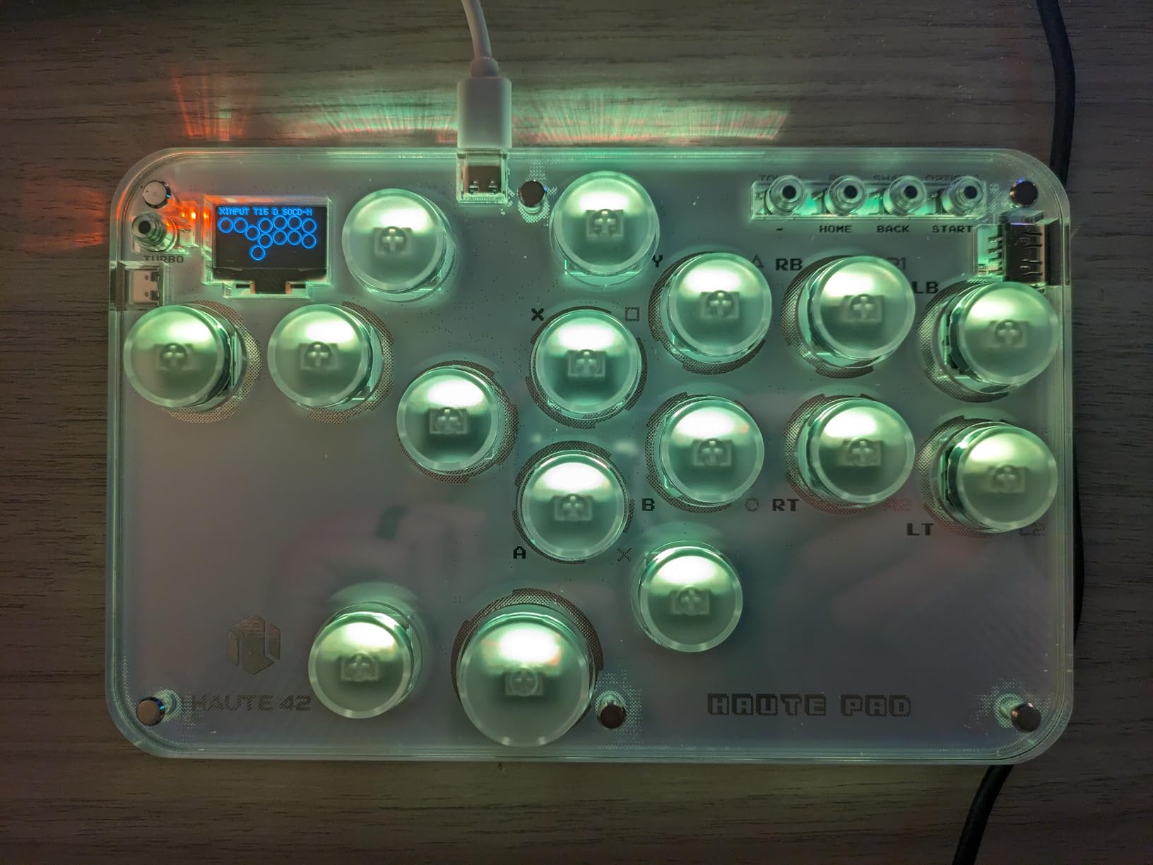 Sehawei Haute42 16-Key Leverless Arcade Stick, RGB Fighting Game Controller customer photo 2