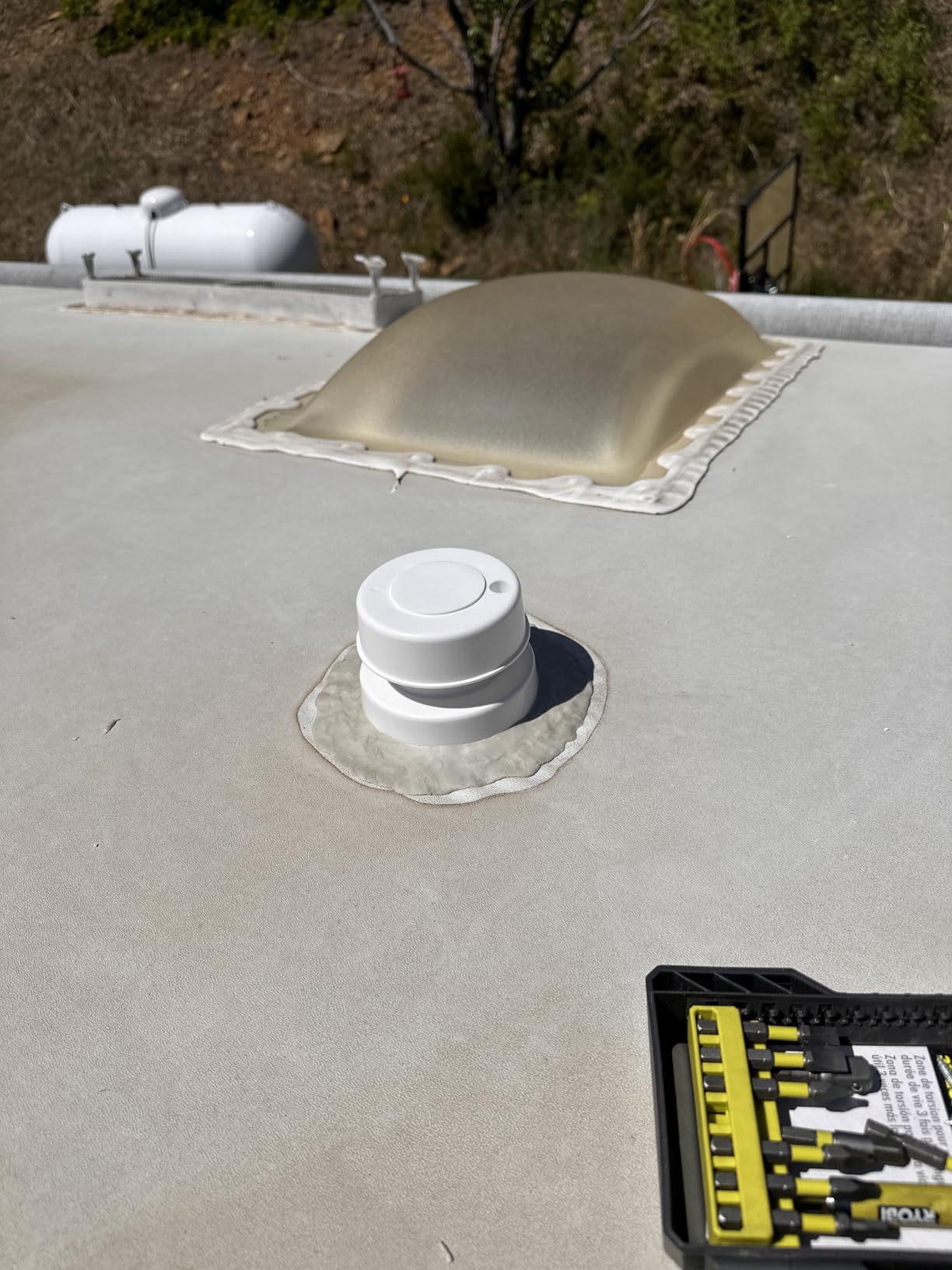 (2 Pack, White RV Roof Vent Cover Kits with Putty Tape and Screws customer photo 2