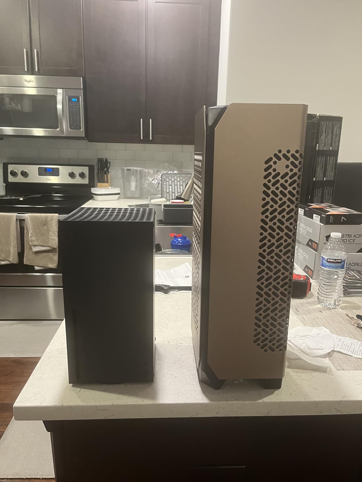Cooler Master NCORE 100 MAX Mini-ITX PC Case Bundle – Includes 850W 80 Plus Gold PSU PCIe 5.0 Power Supply, 120mm AIO Liquid Cooler & PCIe 4.0 Riser Cable, Premium Small Form Factor SFF Design customer photo 2