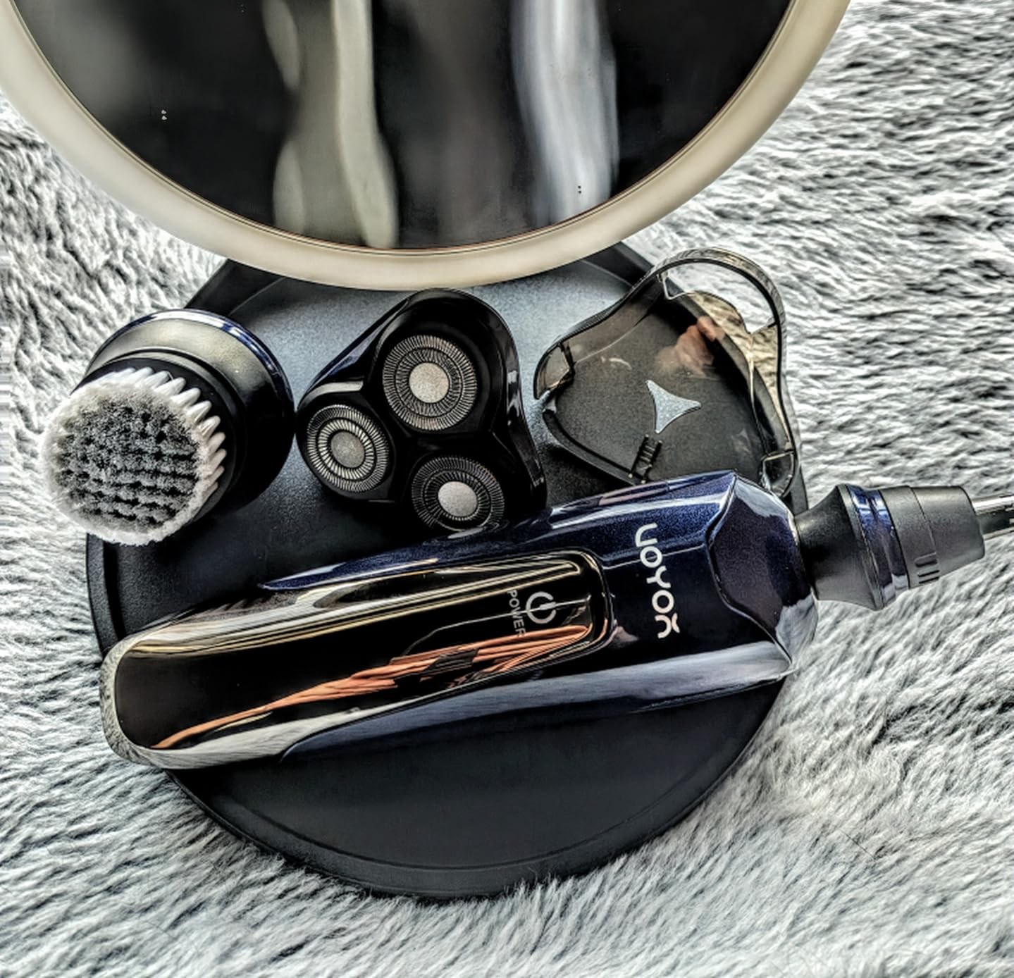 VOYOR Electric Razor for Men Wet & Dry, 3D Rotary Electric Shavers for Men customer photo 1