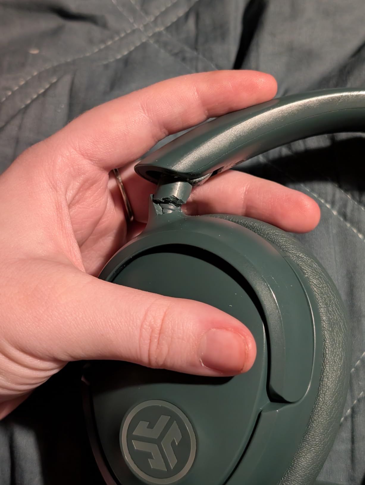 JLab, JBuds Lux ANC, Over Ear Headphones, Active Noise Cancelling, Bluetooth, Spatial Audio, Sage customer photo 1
