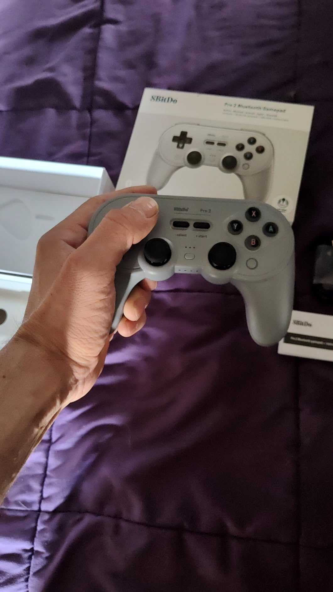 8Bitdo Pro 2 Bluetooth Controller for Switch/Switch 2, Hall Effect Joysticks, 2 Pro Back Paddle Buttons, Wireless Gaming Controller for Switch, PC, Android, and Steam Deck & Apple (G Classic Edition) customer photo 2