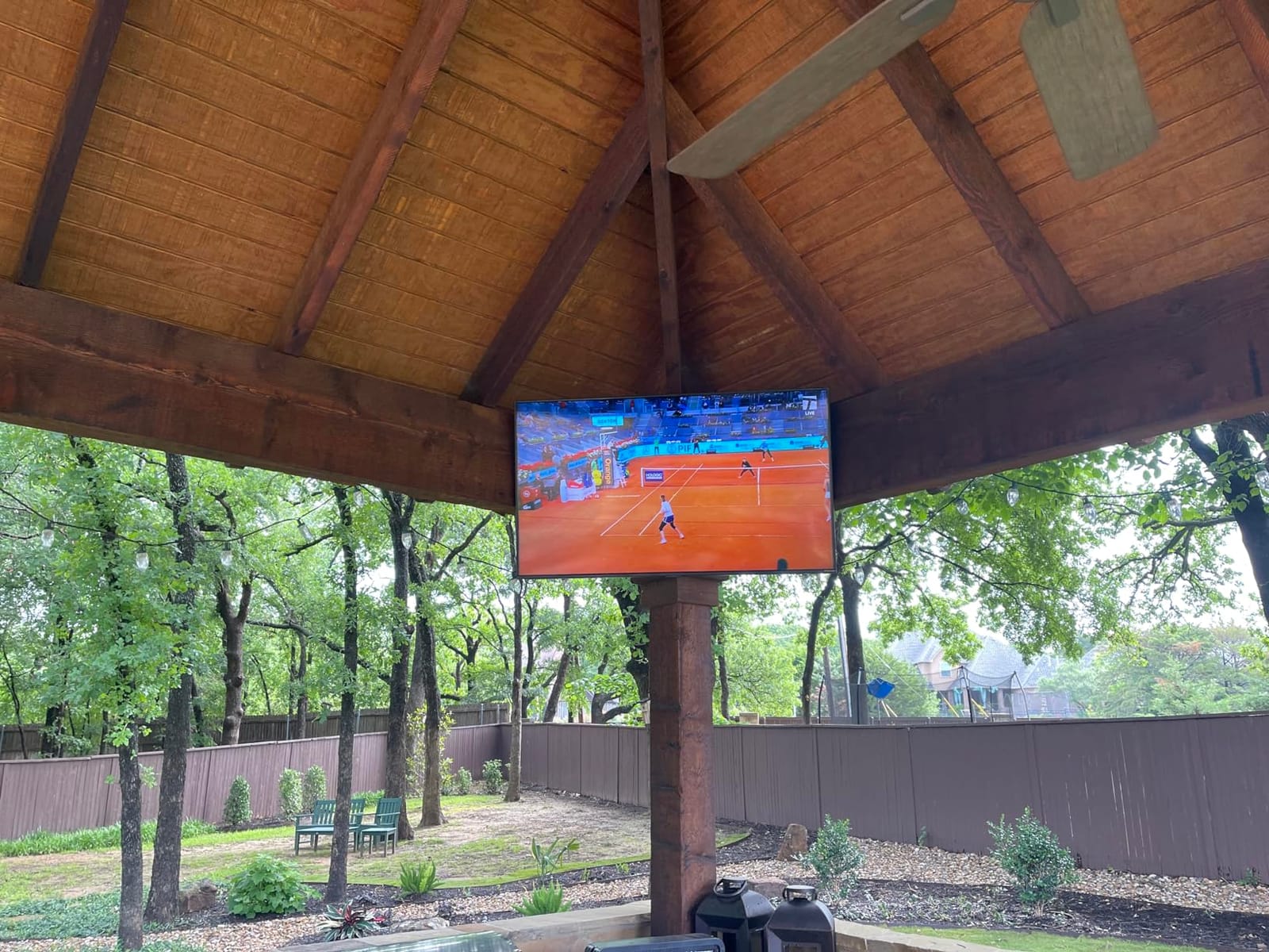 Titan S100 QLED 43 Inch Covered Patio Outdoor TV – 4K UHD QLED Smart Outdoor Television, Weatherproof IP65 Waterproof TV for Patio & Outside Use, Weather Resistant Display, HDR10+, Tizen OS customer photo 1