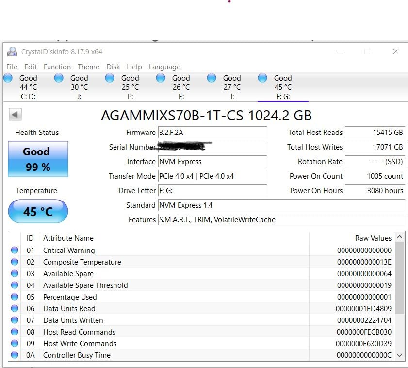 XPG ADATA 8TB GAMMIX S70 Blade - Works with PlayStation 5, PCIe Gen4 M.2 2280 Internal Gaming SSD Up to 7,400 MB/s (AGAMMIXS70B-8000G-CS) customer photo 1