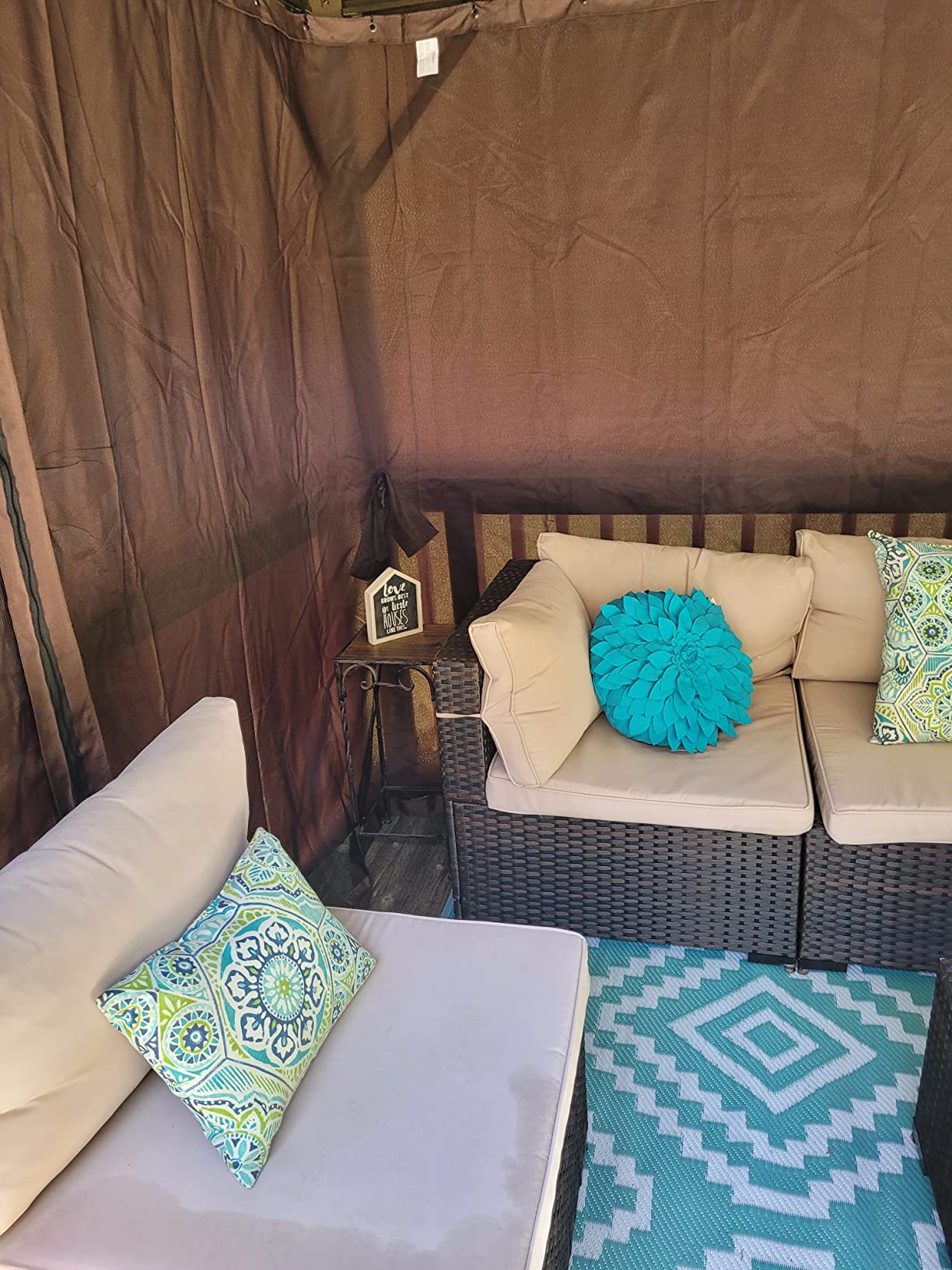 Outsunny 10' x 12' Hardtop Gazebo with Curtains and Netting Cream White customer photo 1