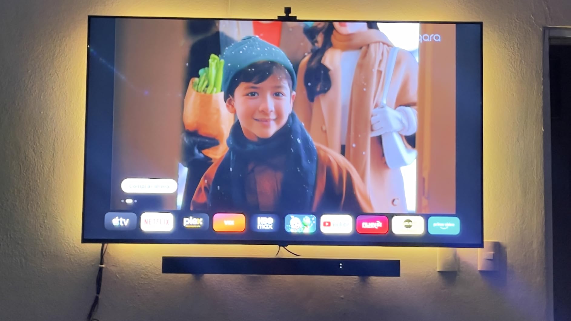 LG S60T 3.1 ch. Soundbar with Wireless Subwoofer, Dolby Audio, TV Synergy, Wow Interface, AI Sound Pro - Black customer photo 1