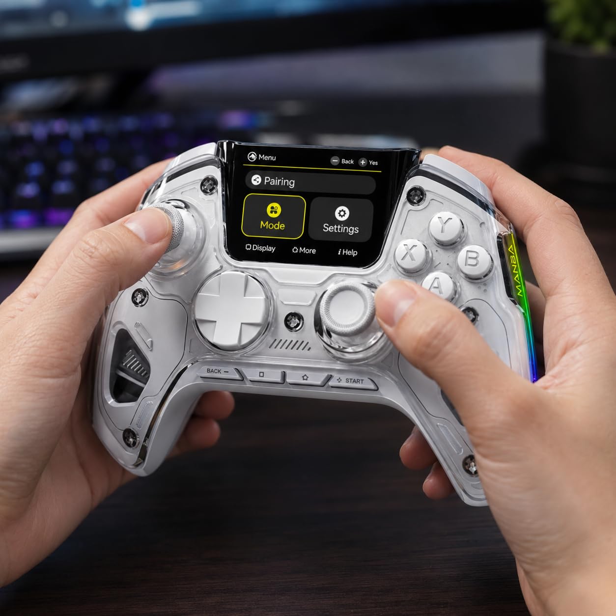 ManbaOne Interactive Screen Wireless Gaming Controller (Black) customer photo 2