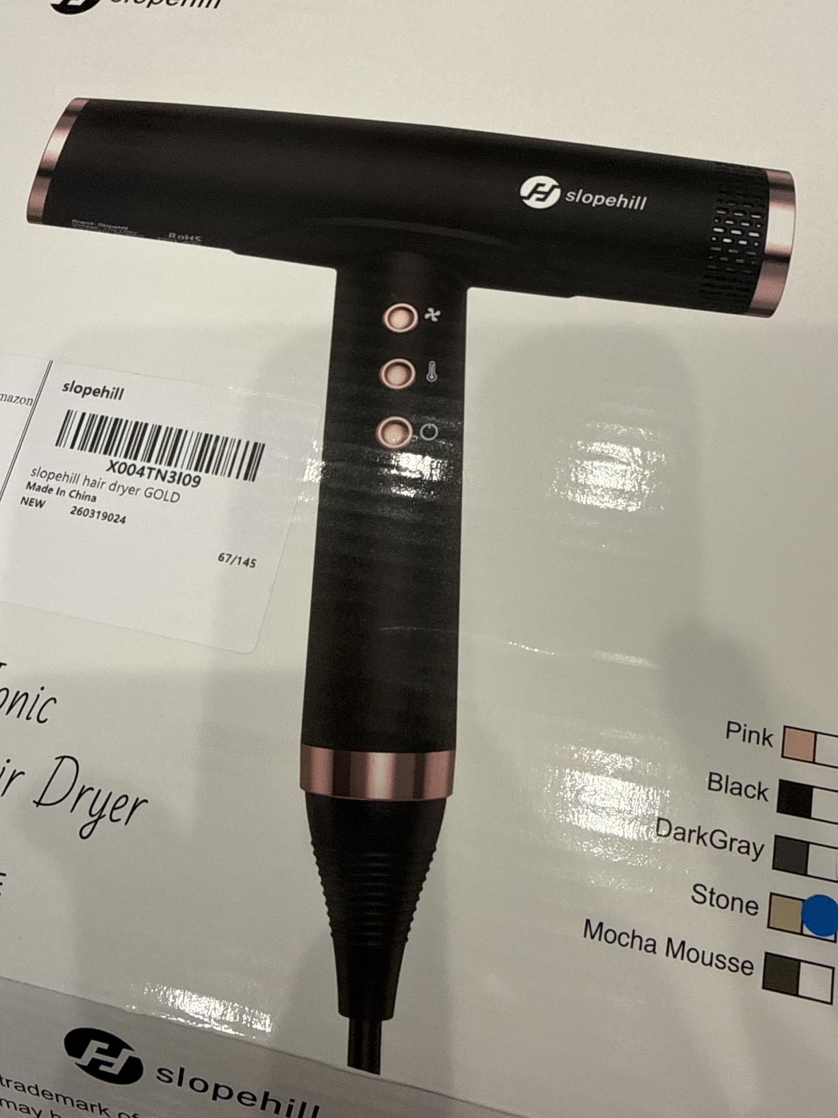 slopehill Professional Ionic Hair Dryer with Diffuser 2000W customer photo 2