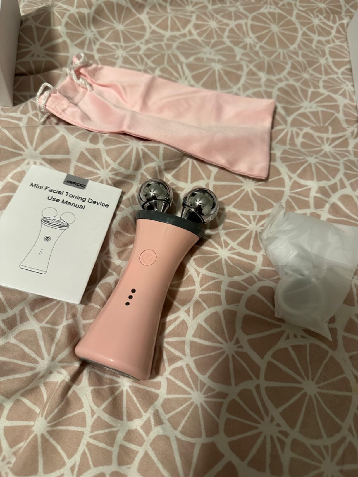 Microcurrent Facial Device - Electric Face Lifting & Toning for Face & Neck for Mother & Companion - Handheld Skin Care Device (White) customer photo 2