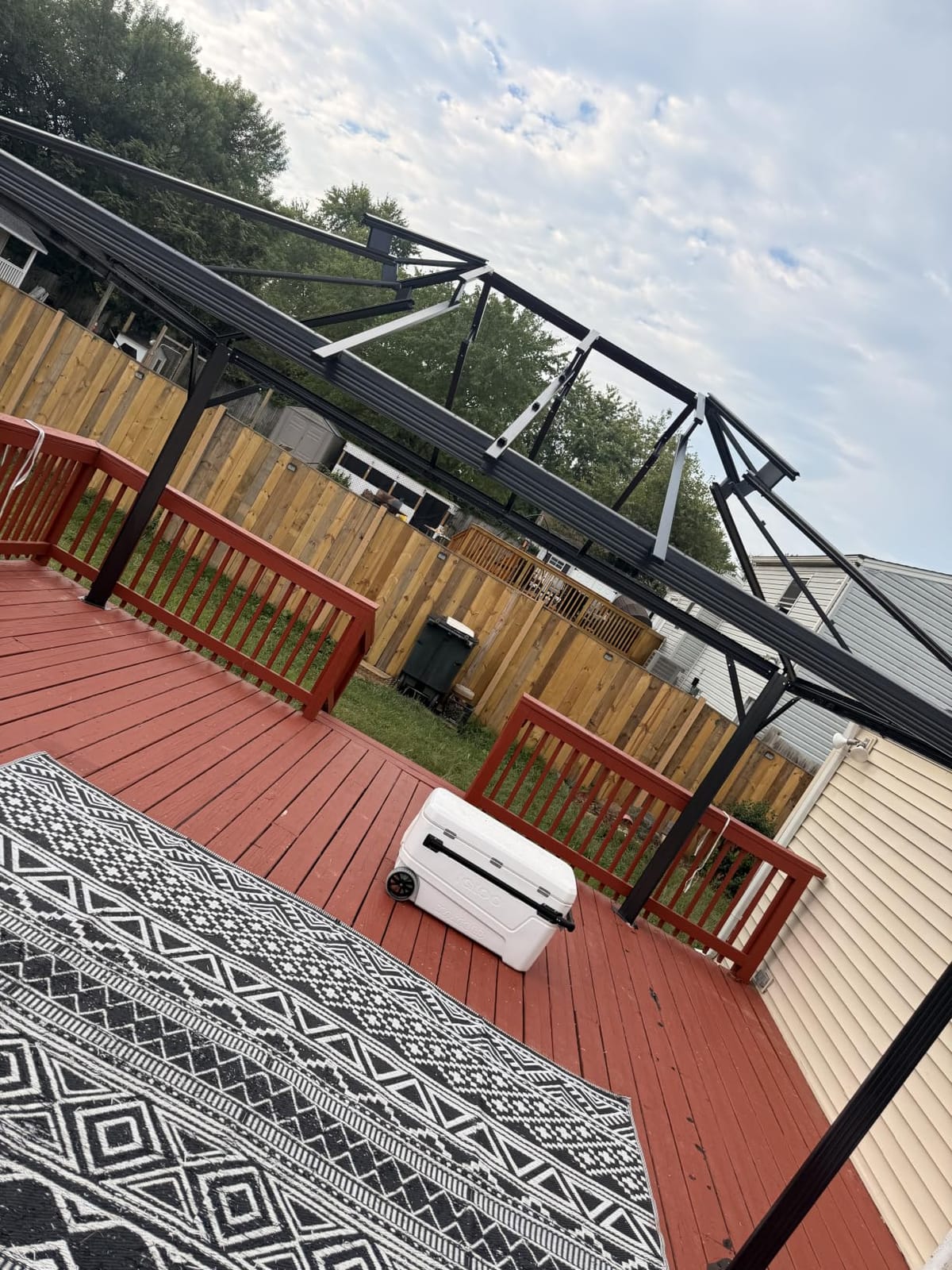 Aoxun 10Ft X 12Ft Hardtop Gazebo, Aluminum Metal Outdoor Gazebos Pergolas customer photo 2
