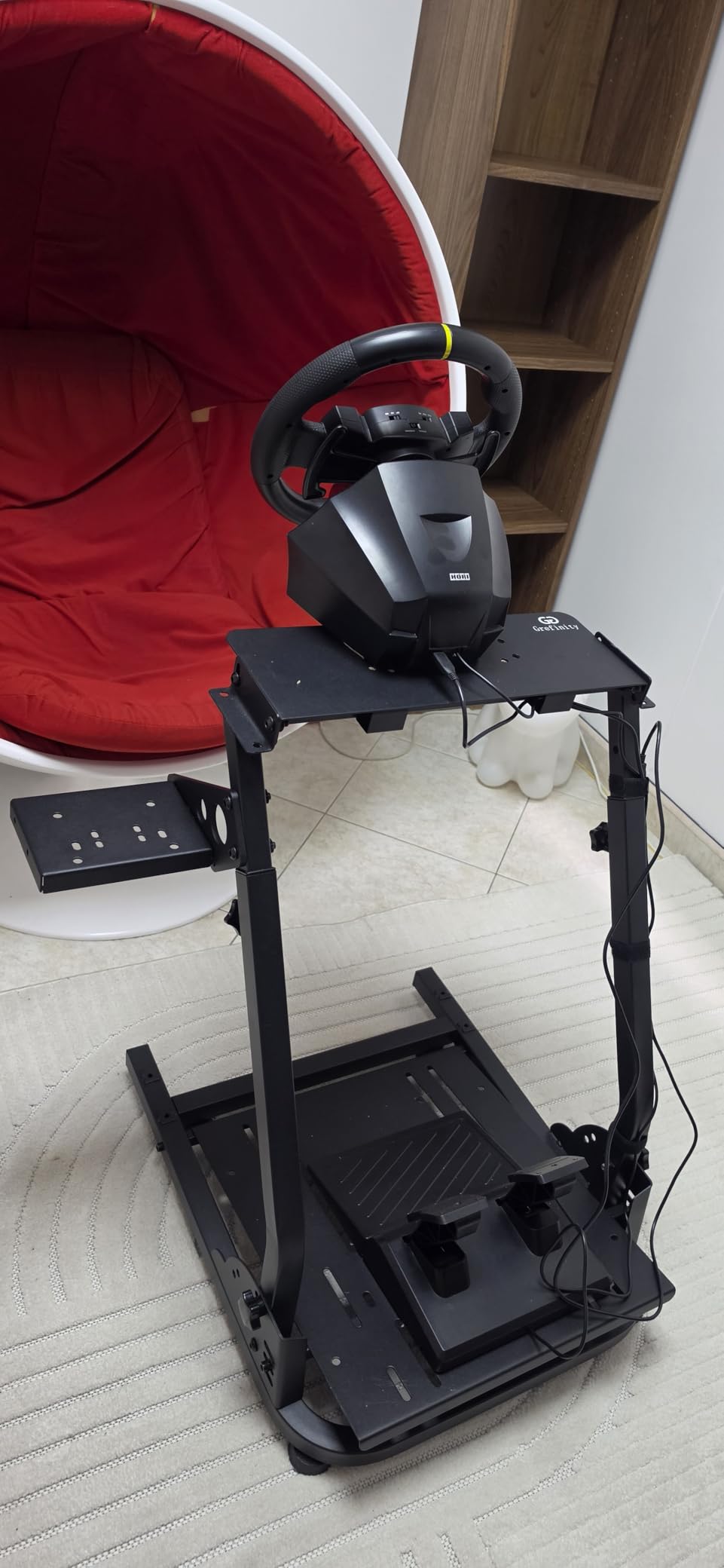 Grefinity Racing Wheel Stand, Height Adjustable Steering Wheel Stand customer photo 1