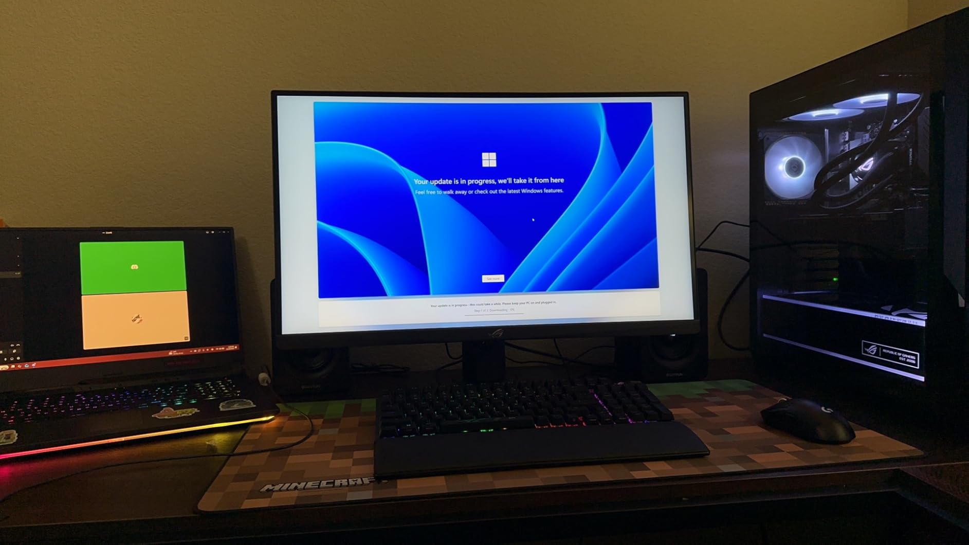 ASUS ROG XG27UCG 27 Inch 4K 160Hz USB-C G-SYNC Gaming Monitor customer photo 1