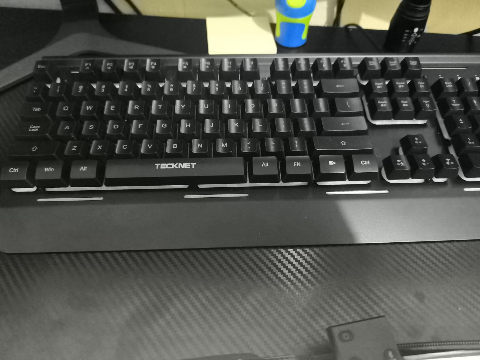TECKNET Wired Gaming Keyboard, RGB Backlit Keyboard with Metal Panel Design customer photo 1