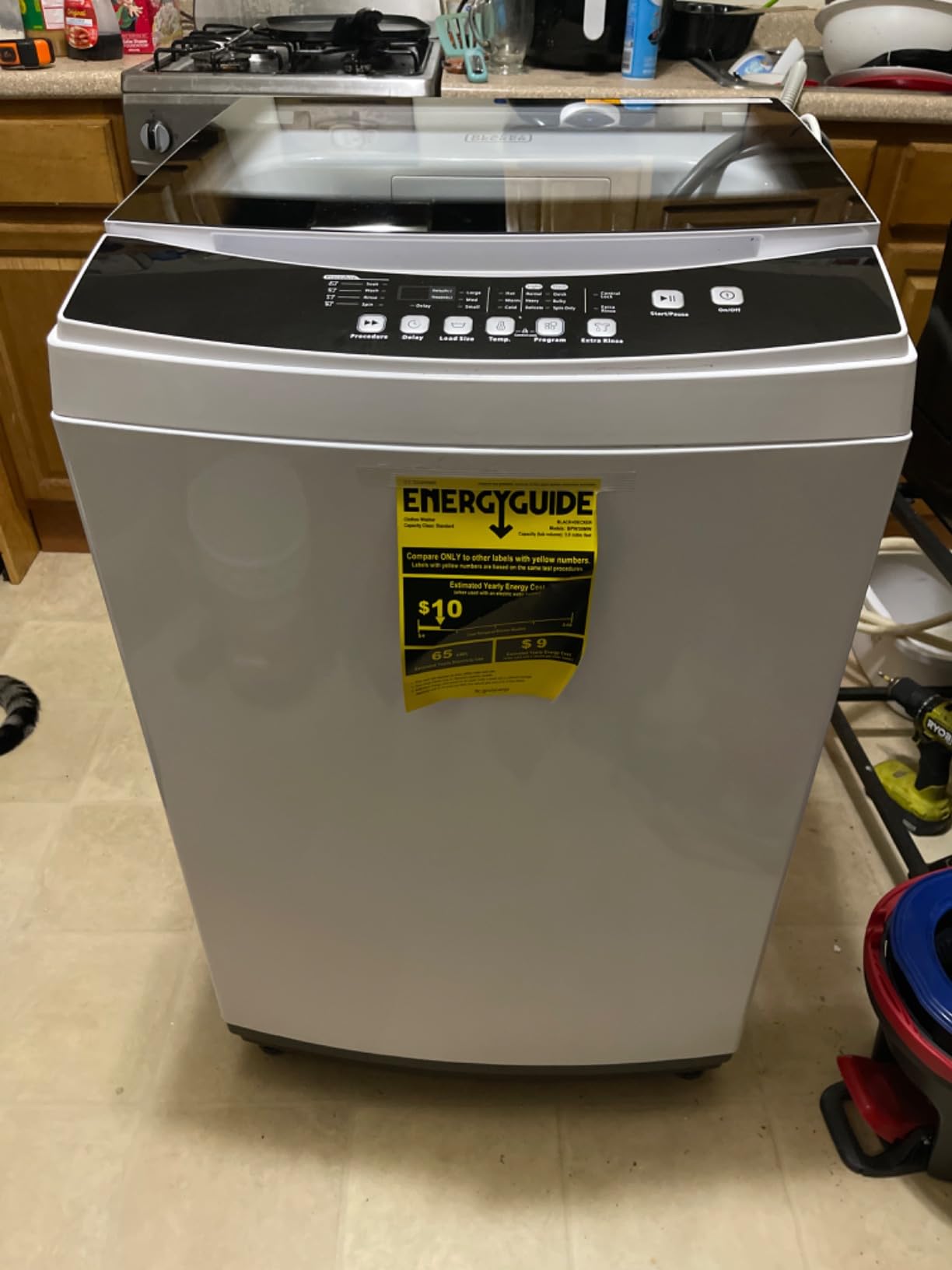BLACK+DECKER 4.1 Cu. Ft. Top Load Washing Machine with Agitator, BTLW41MW customer photo 1