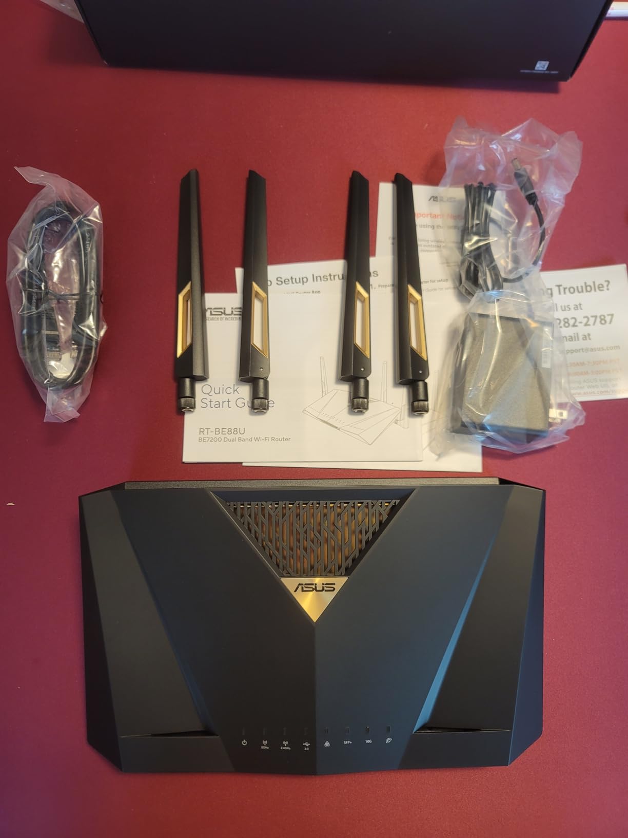 ASUS RT-BE88U WiFi 7 Router - x2 10G Ports, Up to 7.2 Gbps, Mesh Compatible customer photo 1