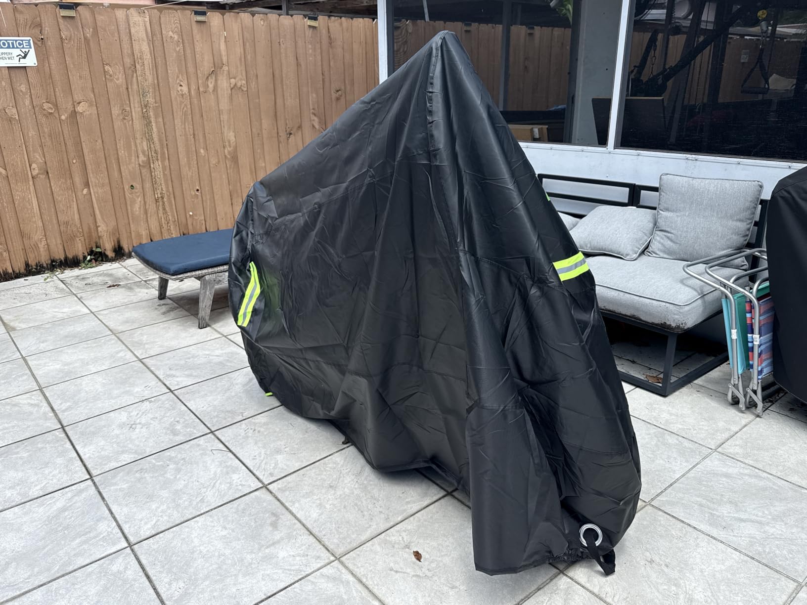 Zacro 420D Heavy Duty Motorcycle Cover, Waterproof Outdoor All Weather UV Dust Snow Proof, Universal Fit for Harley Honda Yamaha Suzuki Scooter Dirt Bike customer photo 2