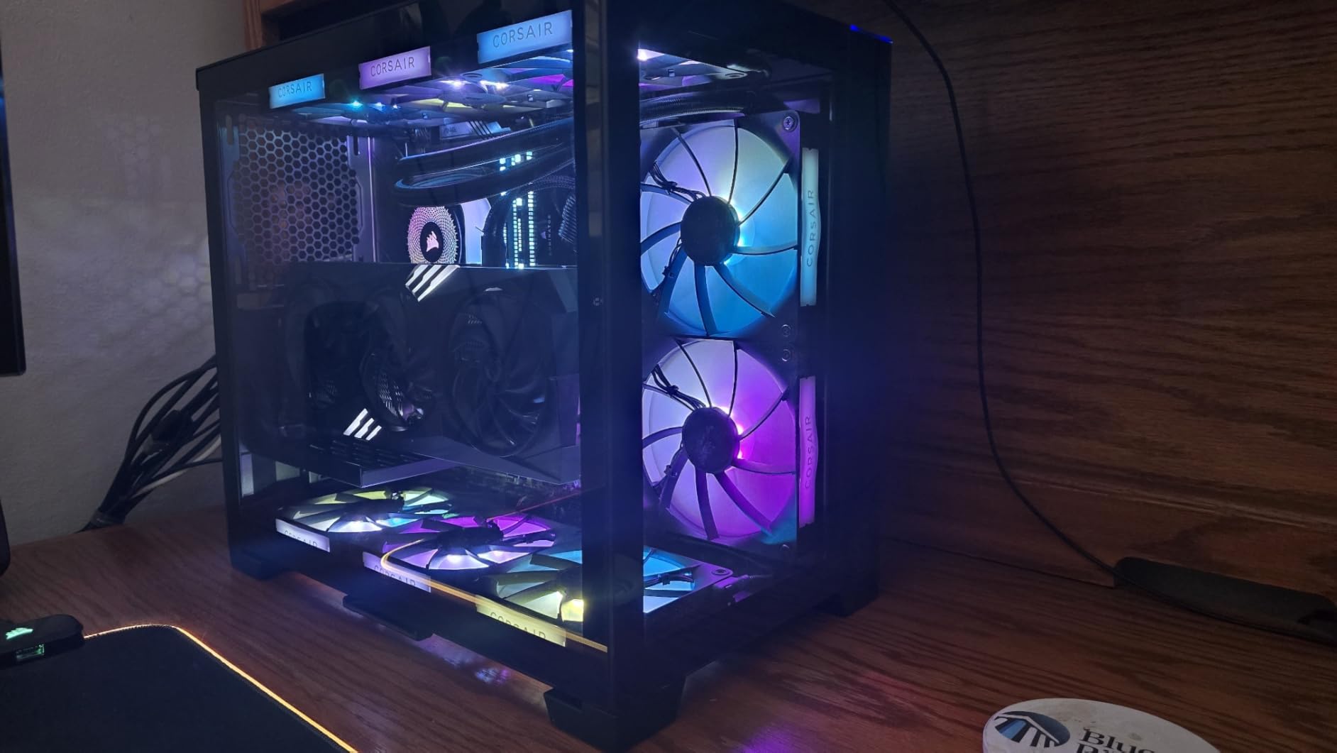 CORSAIR iCUE Link Titan 360 RX RGB Liquid CPU Cooler – 360mm AIO – Low-Noise – FlowDrive Cooling Engine – Intel LGA 1851/1700, AMD AM5/AM4 – 3X RX120 RGB Fans – iCUE Link System Hub Included – Black customer photo 1