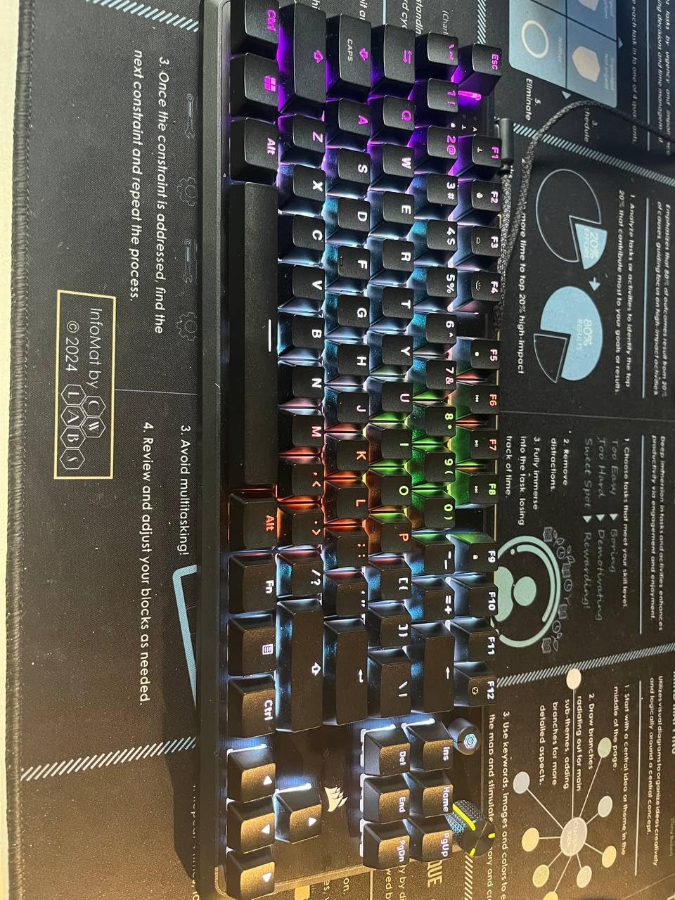 Corsair K70 CORE TKL RGB Tenkeyless Mechanical Wired Gaming Keyboard – Pre-Lubed MLX Red v2 Linear Switches, SOCD, ABS Double-Shot Keycaps, Sound Dampening, 1000Hz Polling, QWERTY NA – Black customer photo 2