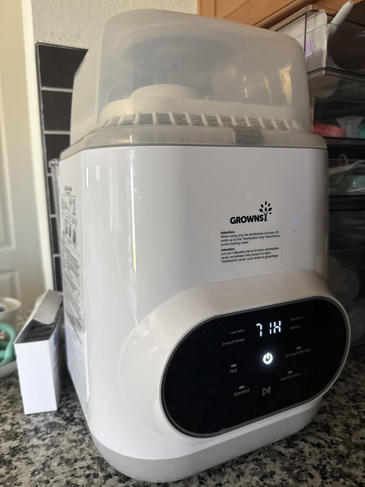 Grownsy EaseClean Bottle Washer All-in-One Washer and Sterilizer and Dryer customer photo 2