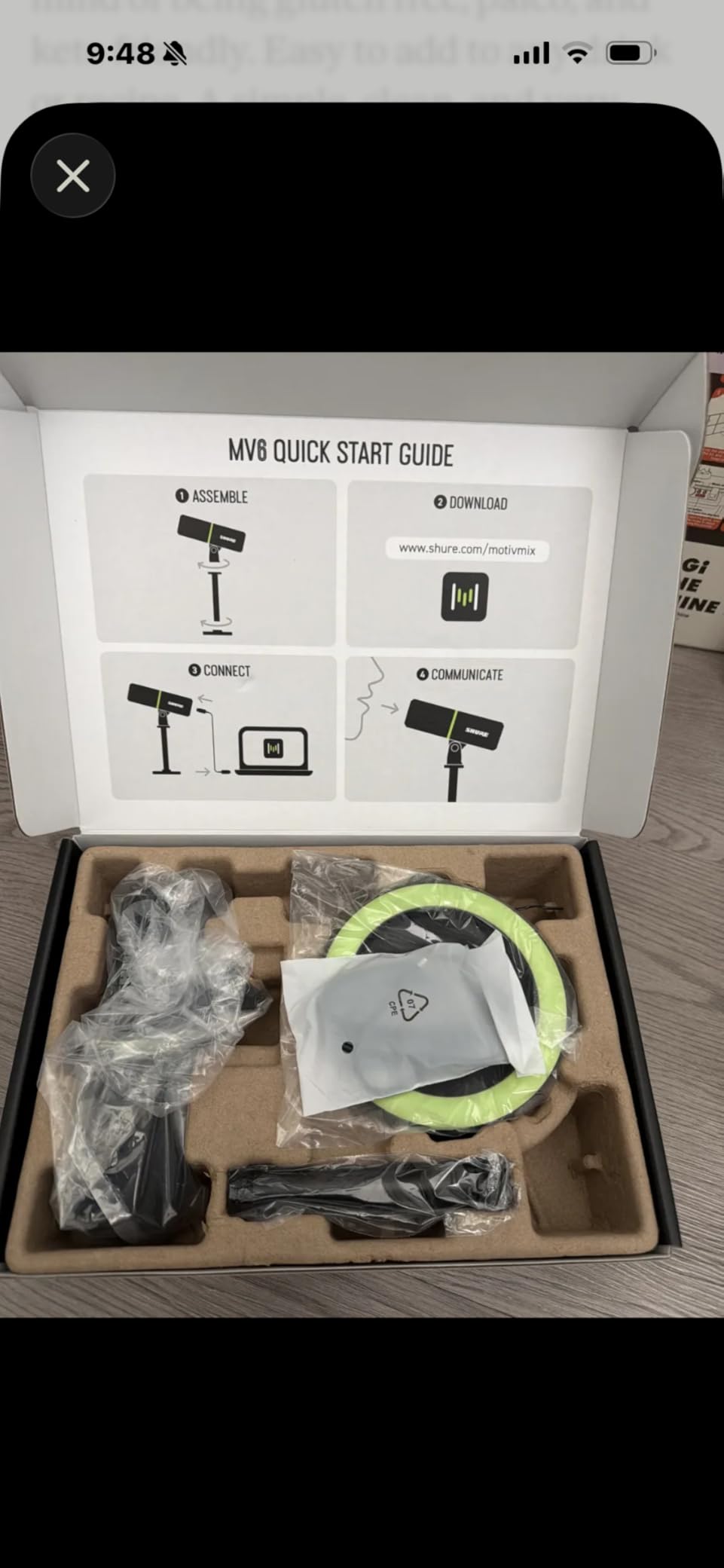 Shure MV6 USB Gaming Microphone for Streaming & Recording customer photo 1