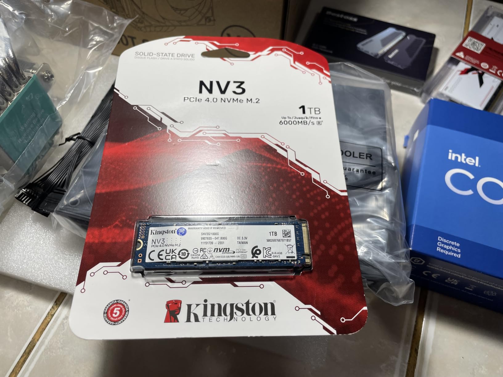 Kingston NV3 1TB M.2 2280 NVMe SSD | PCIe 4.0 Gen 4x4 | Up to 6000 MB/s | SNV3S/1000G customer photo 1