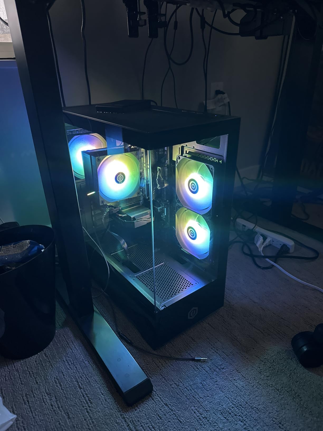 CYBERPOWERPC Gamer Master Gaming PC, AMD Ryzen 5 5500 3.6GHz, Radeon RX 6400 4GB, 16GB DDR4, 500GB PCIe Gen4 SSD, WiFi Ready & Windows 11 Home (GMA3100A) customer photo 2