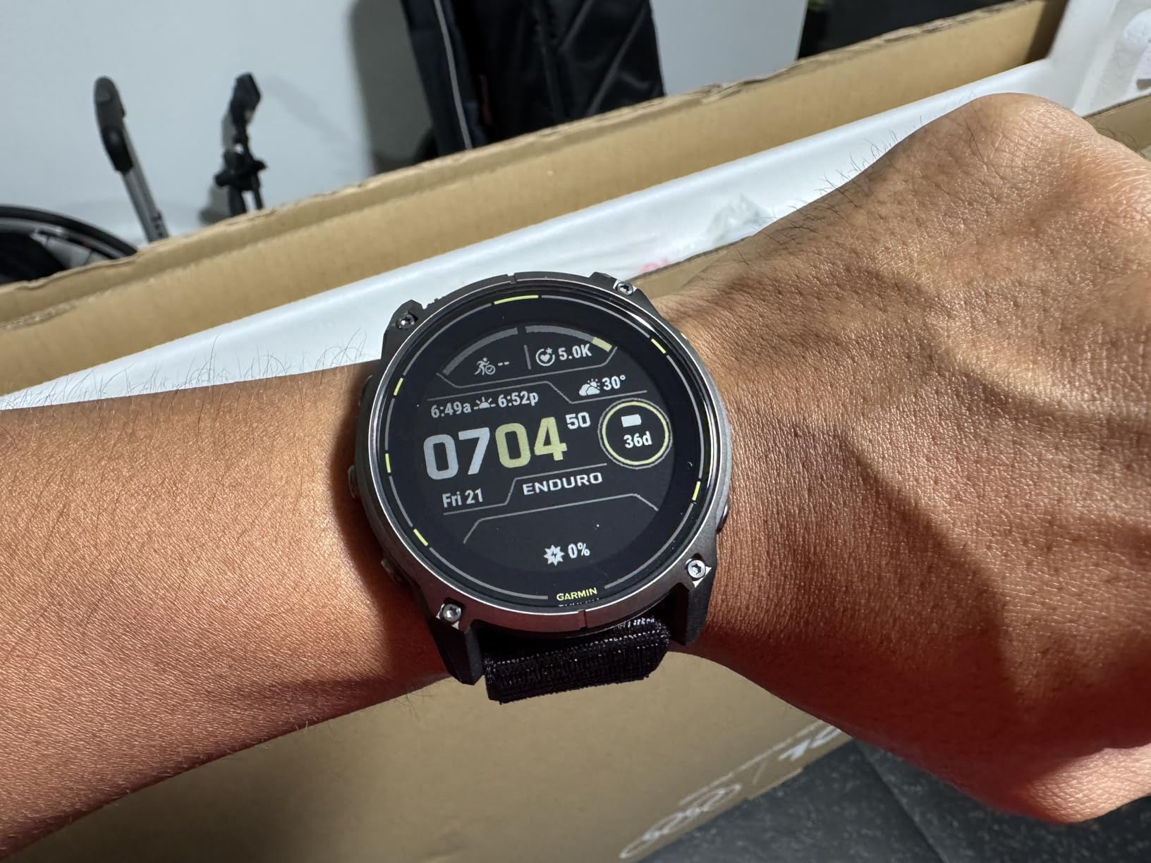 Garmin Enduro™ 3, Solar, 51 mm, Sapphire, Black UltraFit Nylon Strap customer photo 2