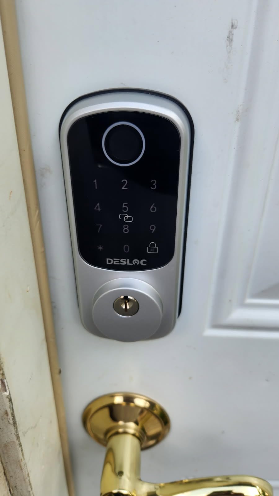 DESLOC B200 Fingerprint Smart Lock with 2 Lever Handles Set,Front Door Lock customer photo 1