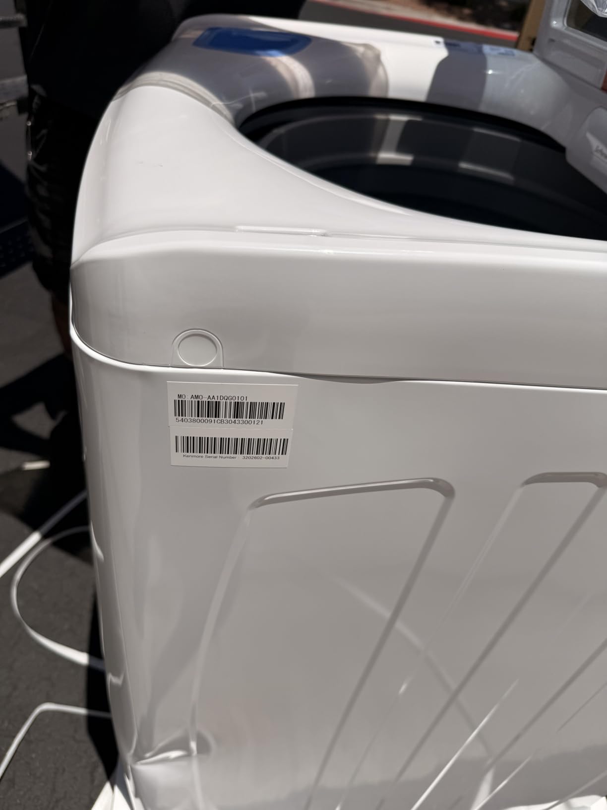 Kenmore 4.5 cu. ft. Top Load Washer with Triple Action Impeller - White customer photo 2