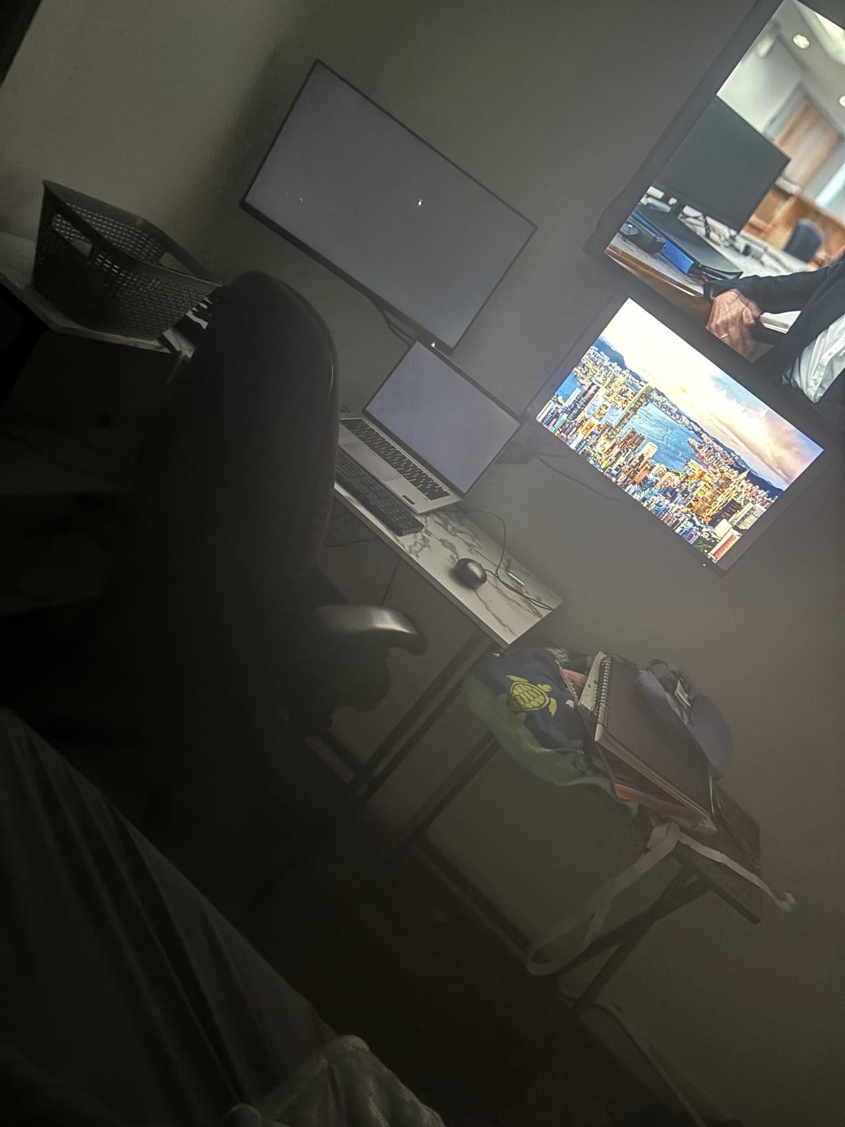 WALI Adjustable Dual Monitor Arm for 13-32 inch Screens, 22 lbs per Arm customer photo 1