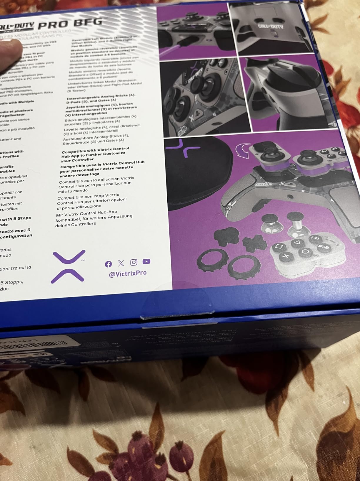 PDP Victrix Pro BFG Wireless Gaming Controller for Playstation 5, PS5/PS4/PC, Modular Esports Gamepad, Remappable Buttons, Customizable Triggers, Paddles, D-Pad, Fightpad, COD Call of Duty: Field Op customer photo 2