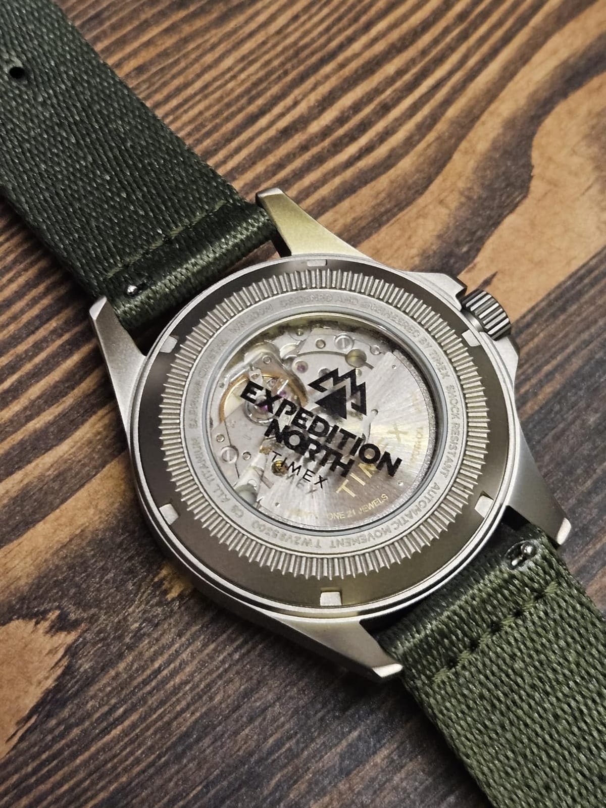 Timex Men's Expedition North Titanium Automatic 41mm Watch - Green Strap Gray Dial Titanium Case customer photo 1