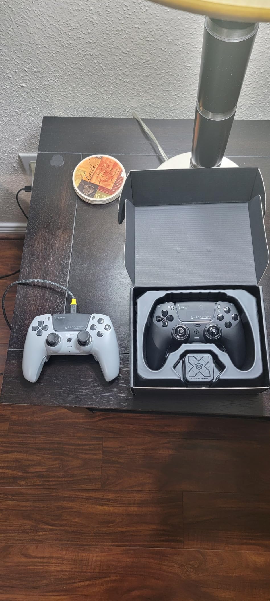 HEXGAMING PHANTOM Wireless Controller Compatible with ps5, Shadow Gray customer photo 1