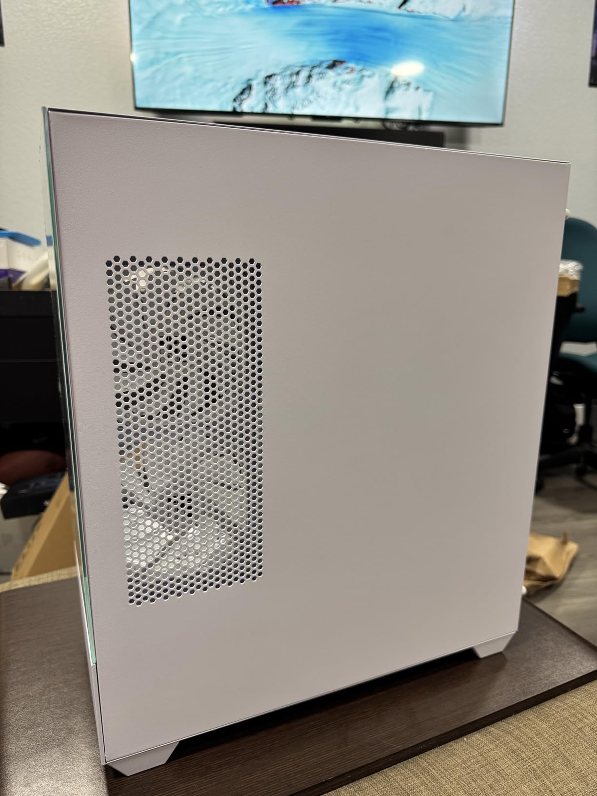FOIFKIN F1 PC Case - Pre-Installed 6 PWM ARGB Fan, ATX Mid-Tower Gaming PC Case, Type-C,360mm Radiator Support, FOIFKIN (Black, F1) (White) customer photo 1