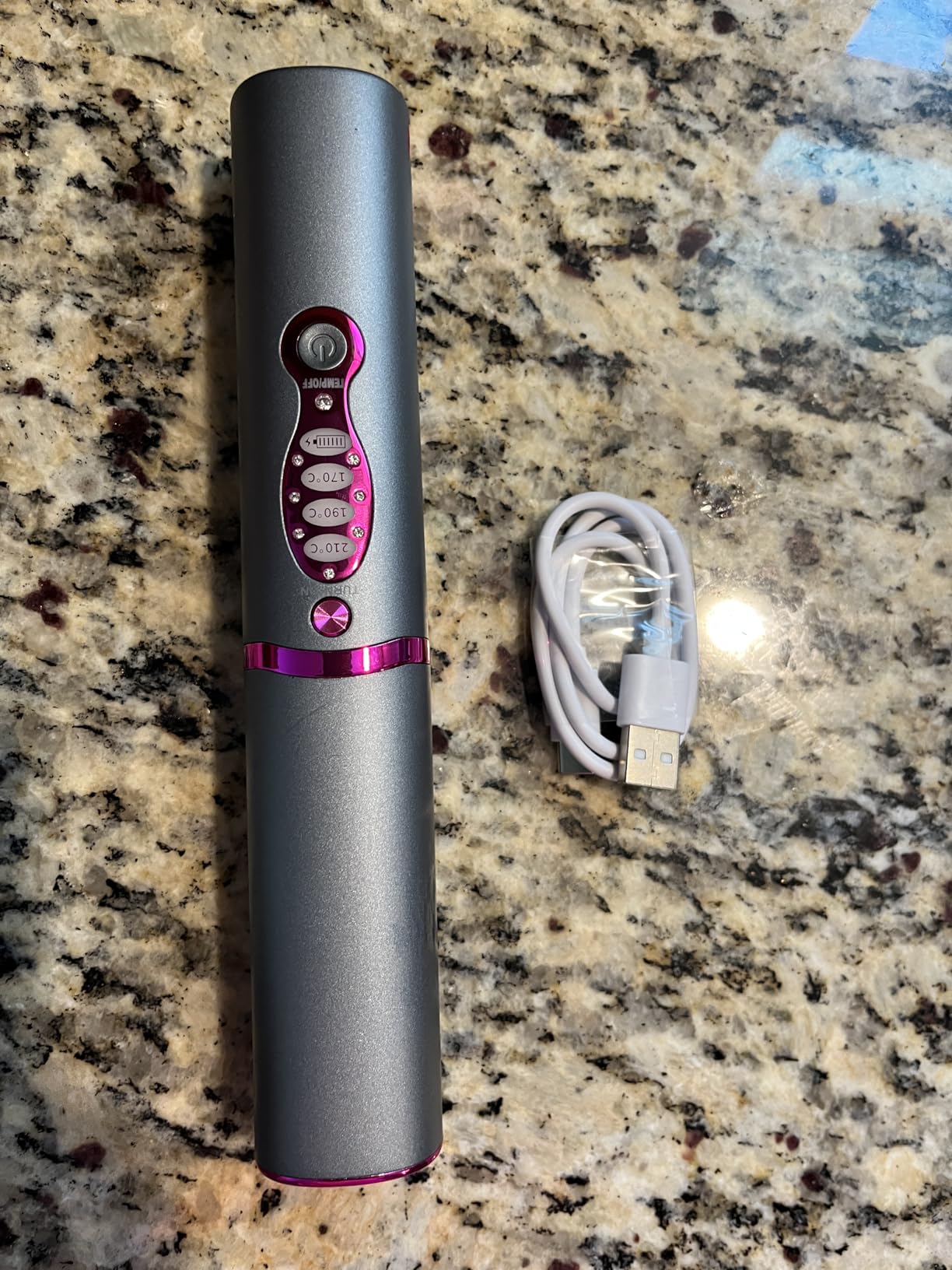 Cordless Hair Straighteners Curler 2 in 1,Fast Heating Cordless Flat Iron customer photo 2