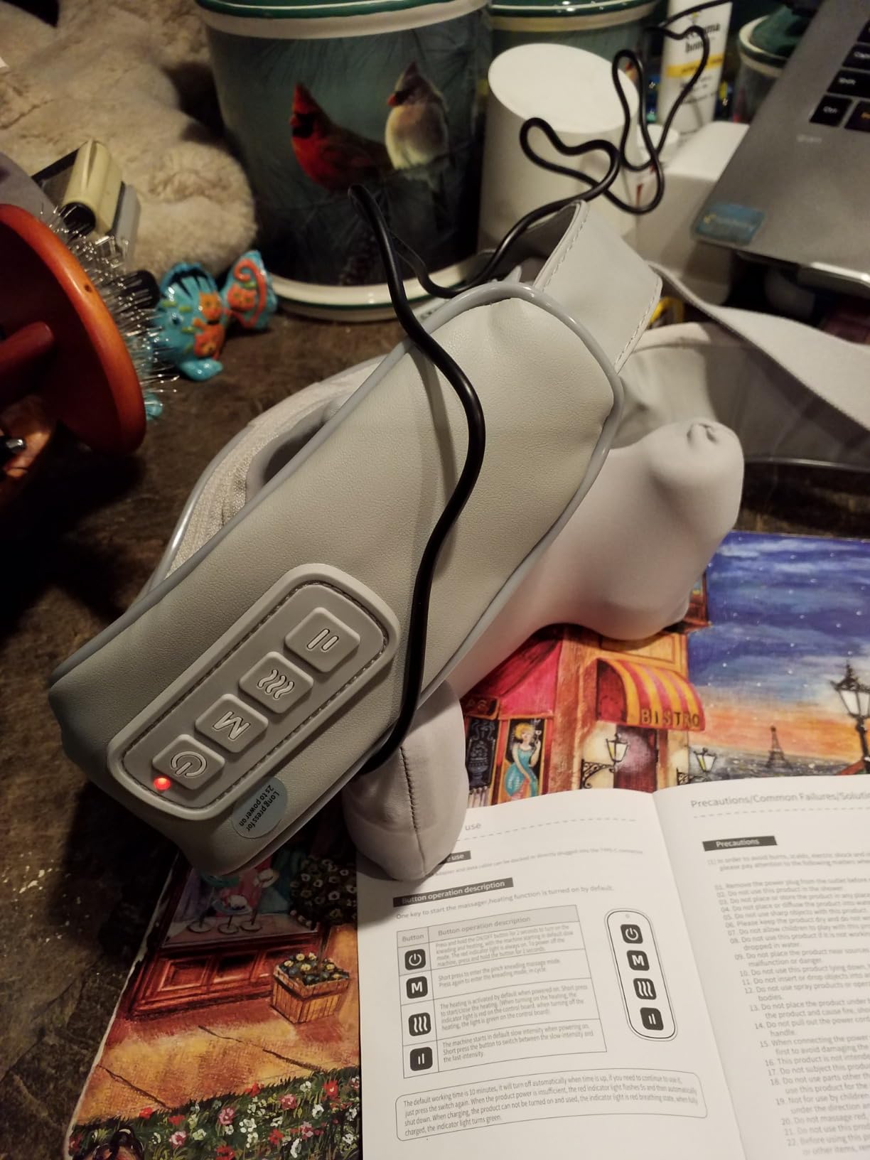 MASGRE Shiatsu Neck and Shoulder Massager with Heat for Pain Relief customer photo 1