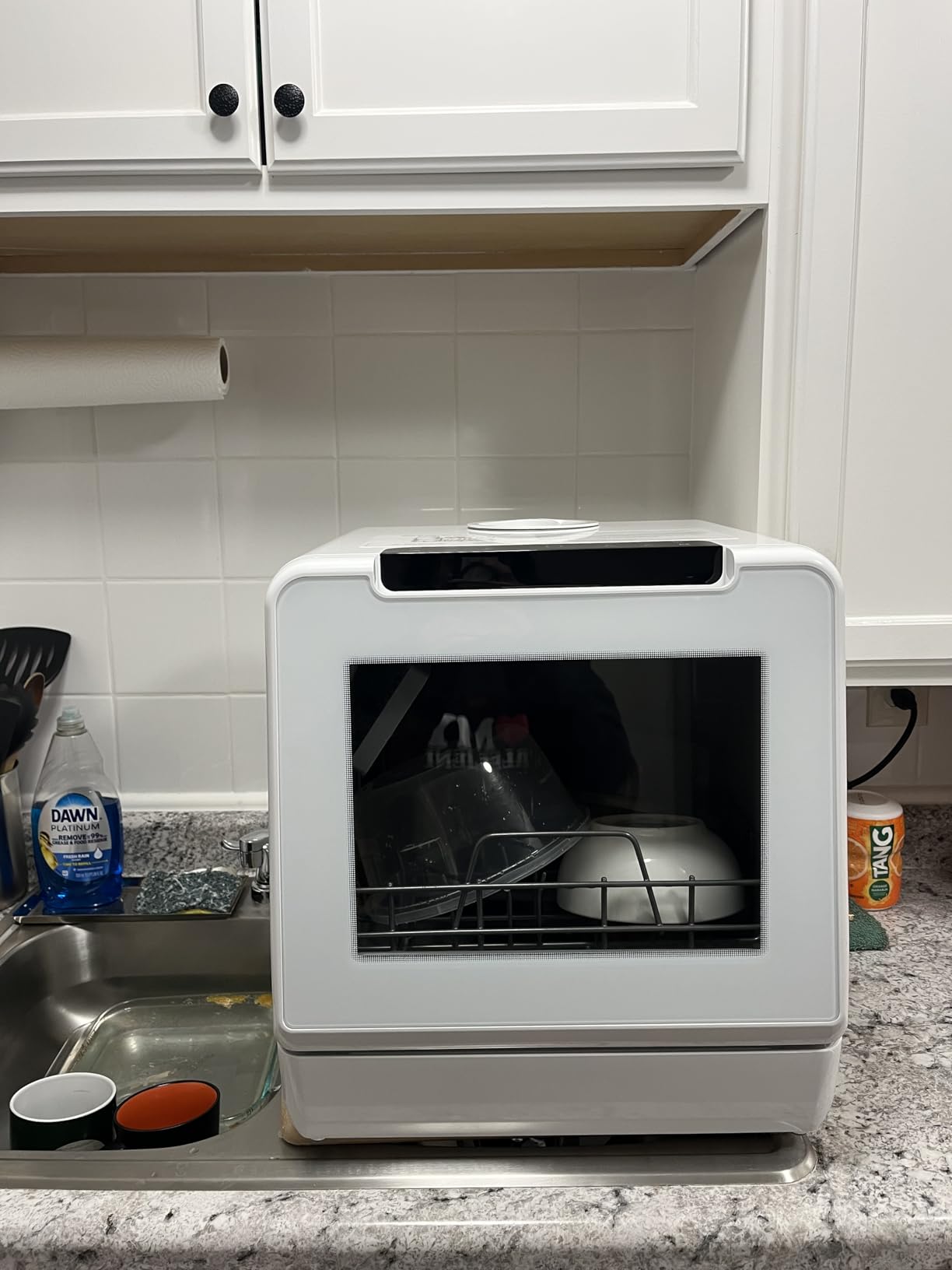 EUHOMY 8-Program Countertop Dishwasher with 5L Tank, 167°F, 40dB, No Hookup customer photo 1