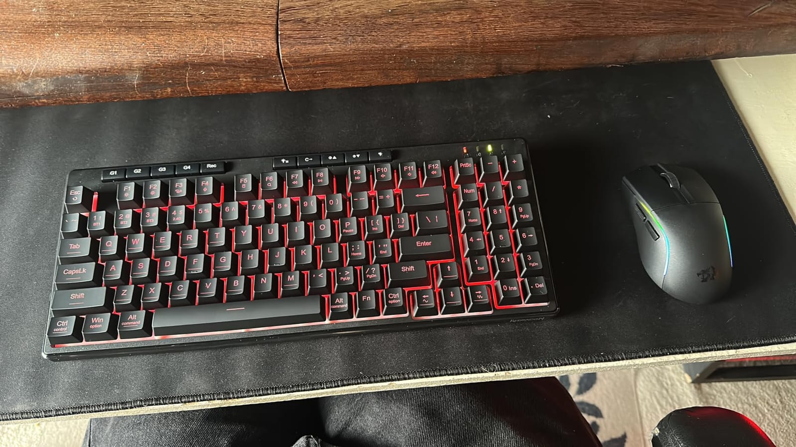 Redragon K517 Pro Wireless Gaming Keyboard, RGB Backlit, Tri-Mode BT/2.4GHz/USB-C, Mechanical Feel 94 Keys Computer Keyboard with 4 Macro Keys, Number Pad, 4000mAh Battery for Win/MAC customer photo 1